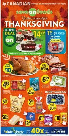 Preview of leaflet Save on foods weekly flyer / circulaire from shop Save on foods is valid from Oct 01, 2026