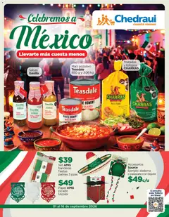 Vista previa las ofertas de la tienda Chedraui - Chedraui Celebremos a México desde el 01/09/2026 