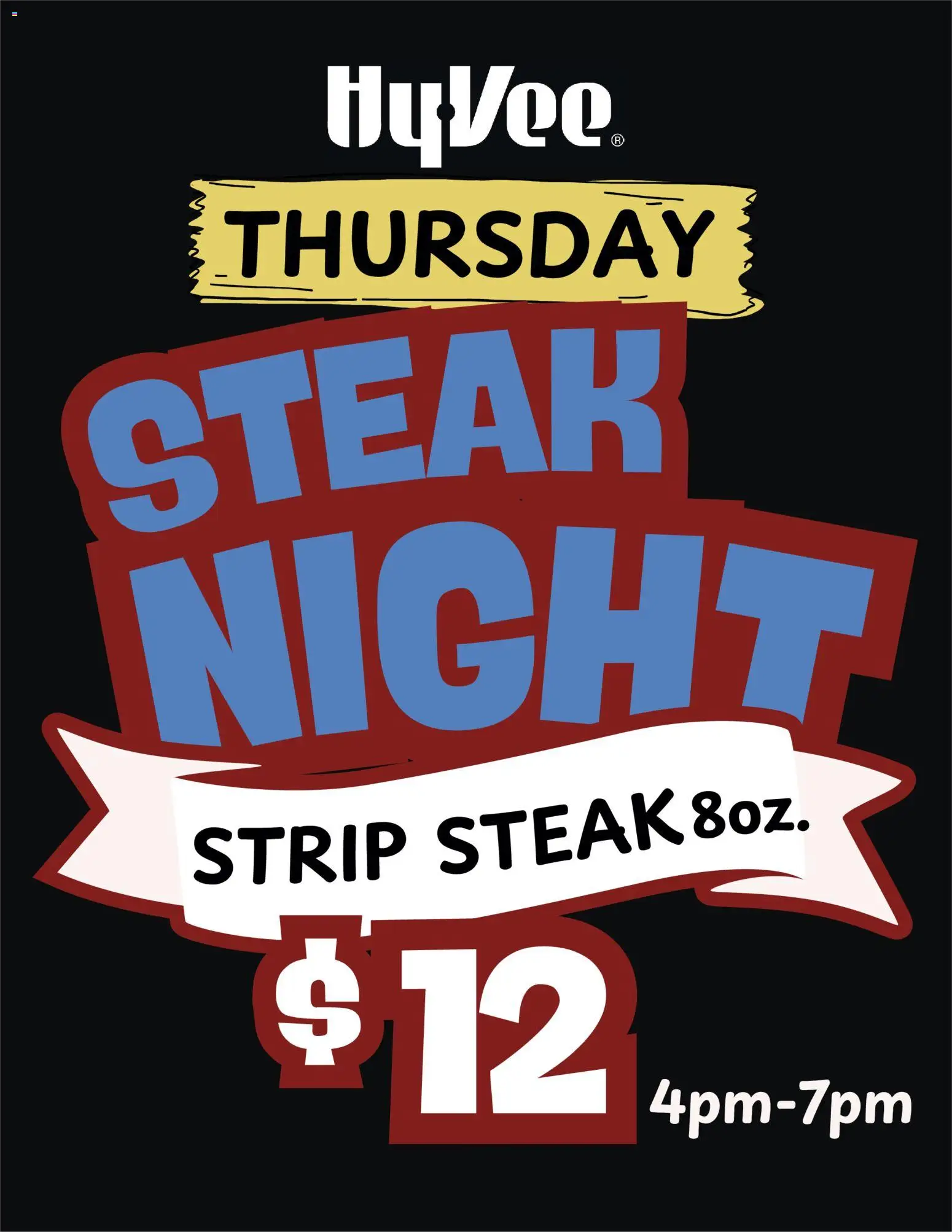 Ad Preview of HyVee HyVee Steak Night from 05/07/2026 - Steak