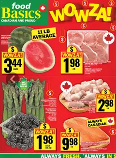 Un aperçu du dépliant Food Basics weekly flyer / circulaire du magasin Food Basics est valide à partir 11 juin 2026