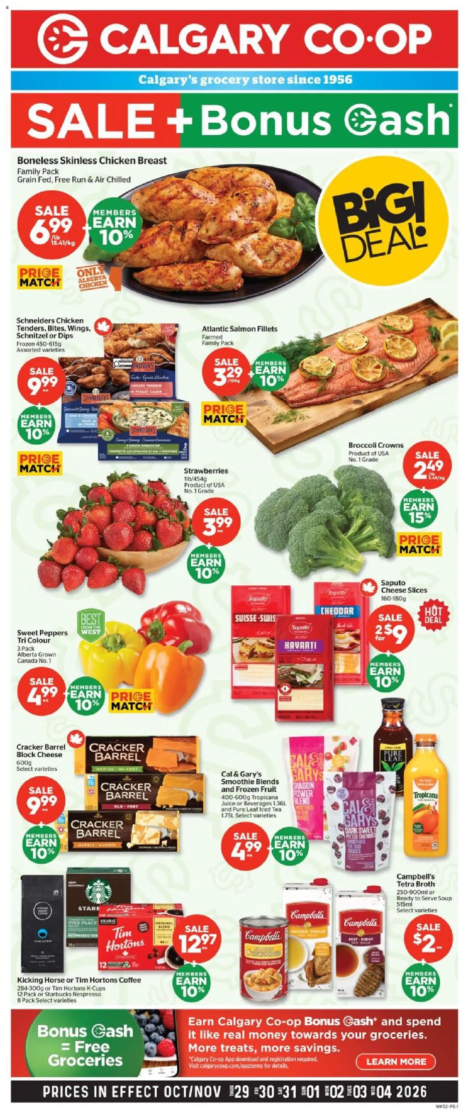 Preview of leaflet Calgary Co-op weekly flyer / circulaire from shop Calgary Co-op is valid from Oct 29, 2026