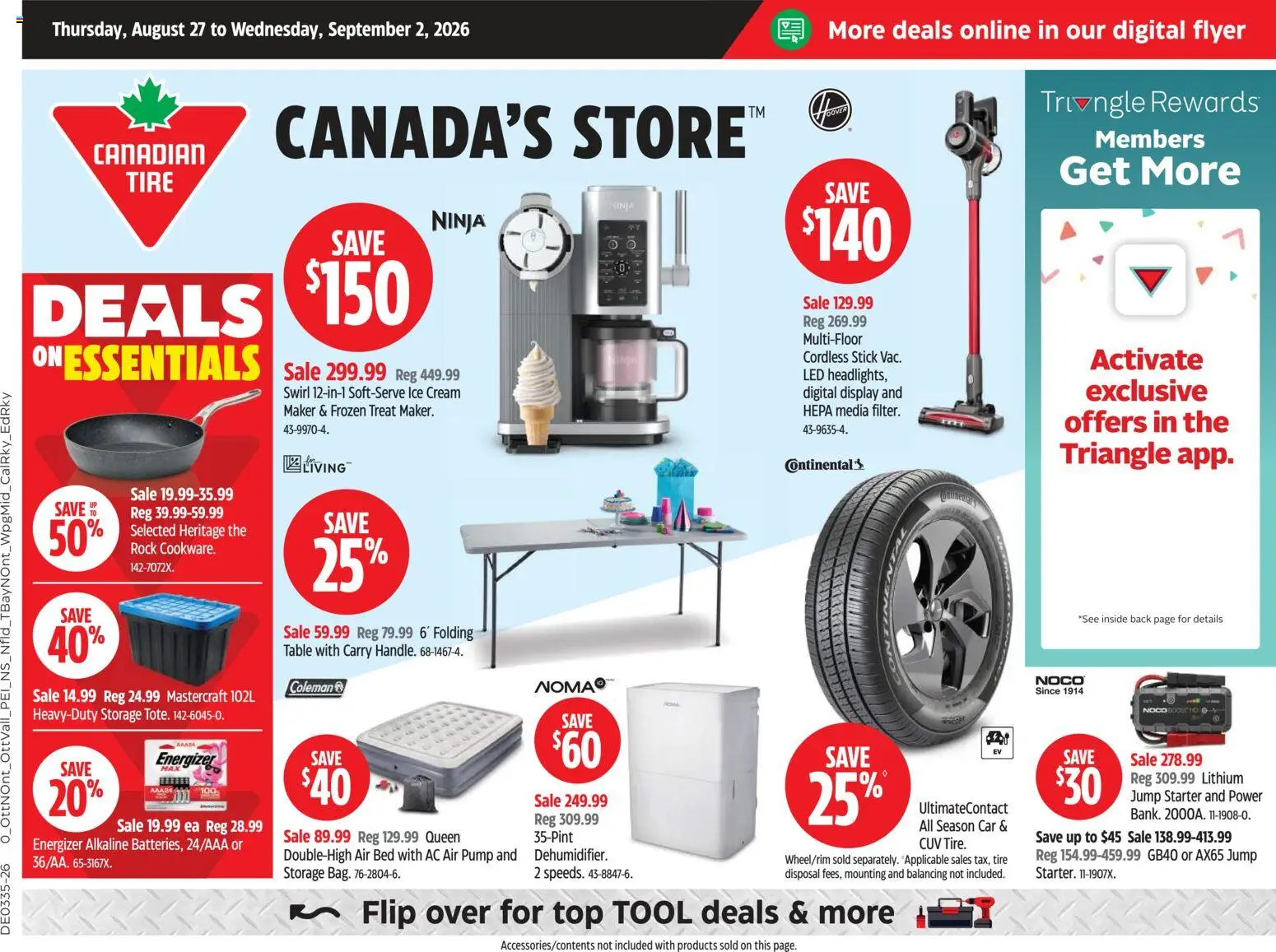 Preview of leaflet Canadian Tire weekly flyer from shop Canadian Tire is valid from Aug 27, 2026