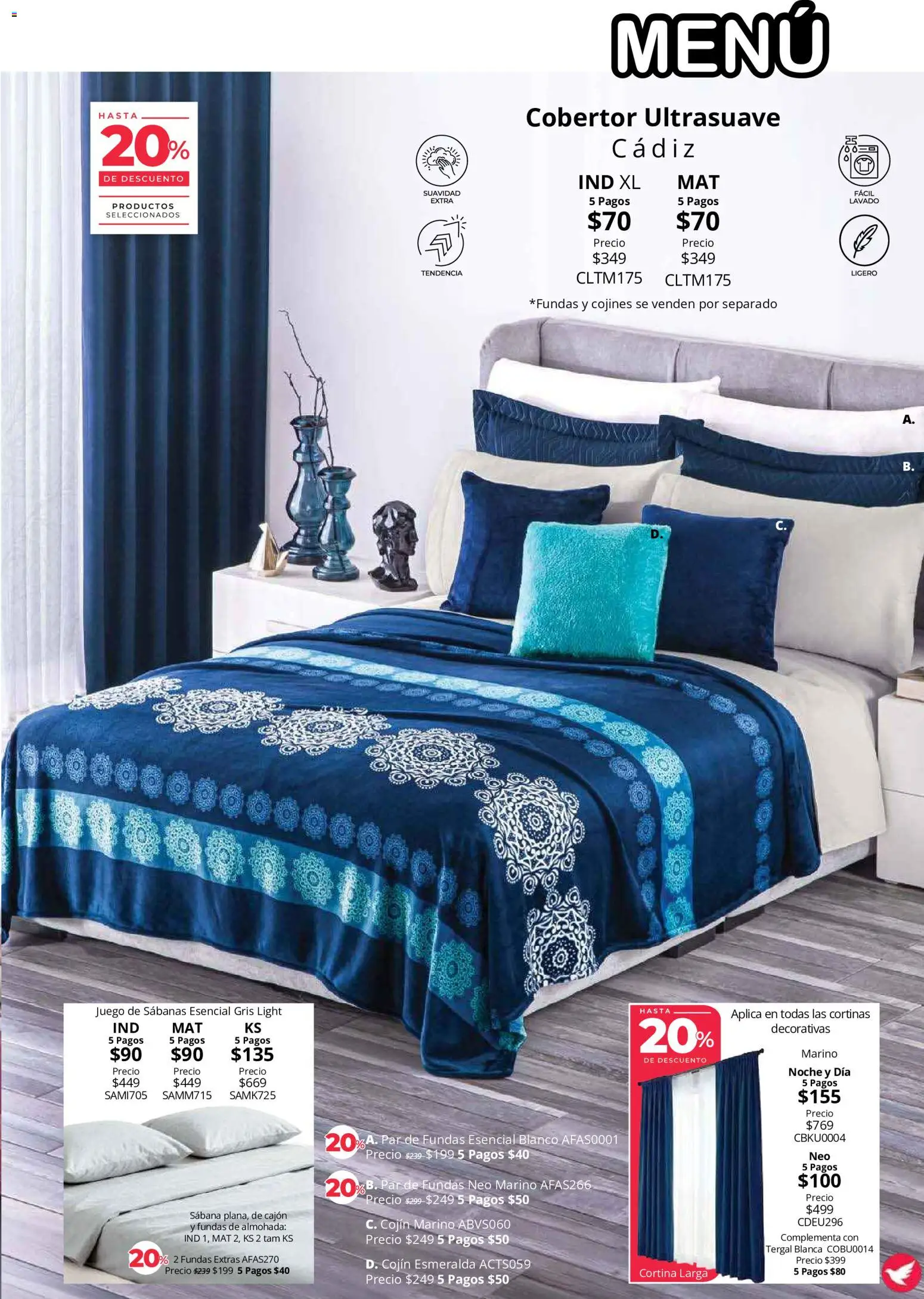 Vista previa las ofertas de la tienda Colchas Concord - Colchas Concord catálogo Colección Cobertor desde el 01/08/2026 