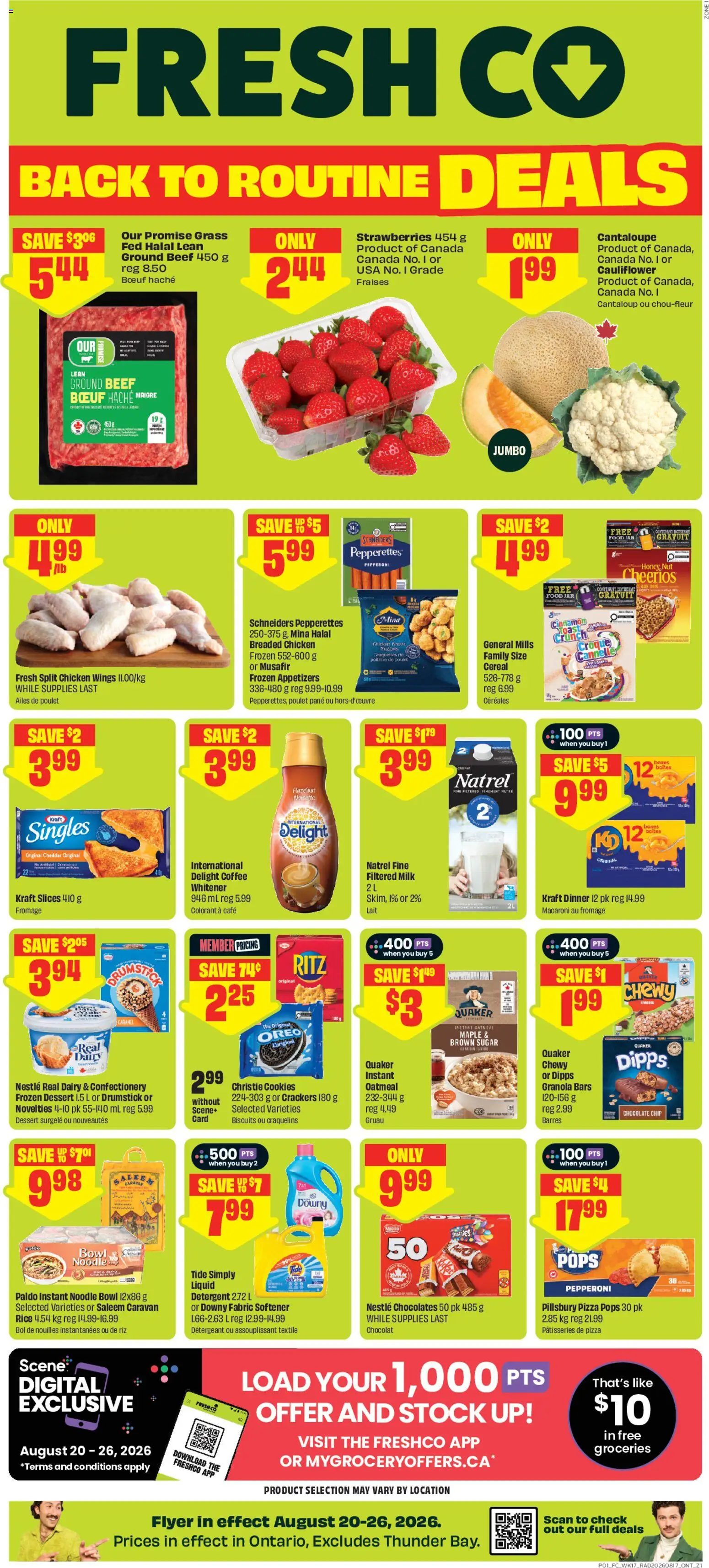 Preview of leaflet FreshCo weekly flyer / circulaire from shop FreshCo is valid from Aug 20, 2026