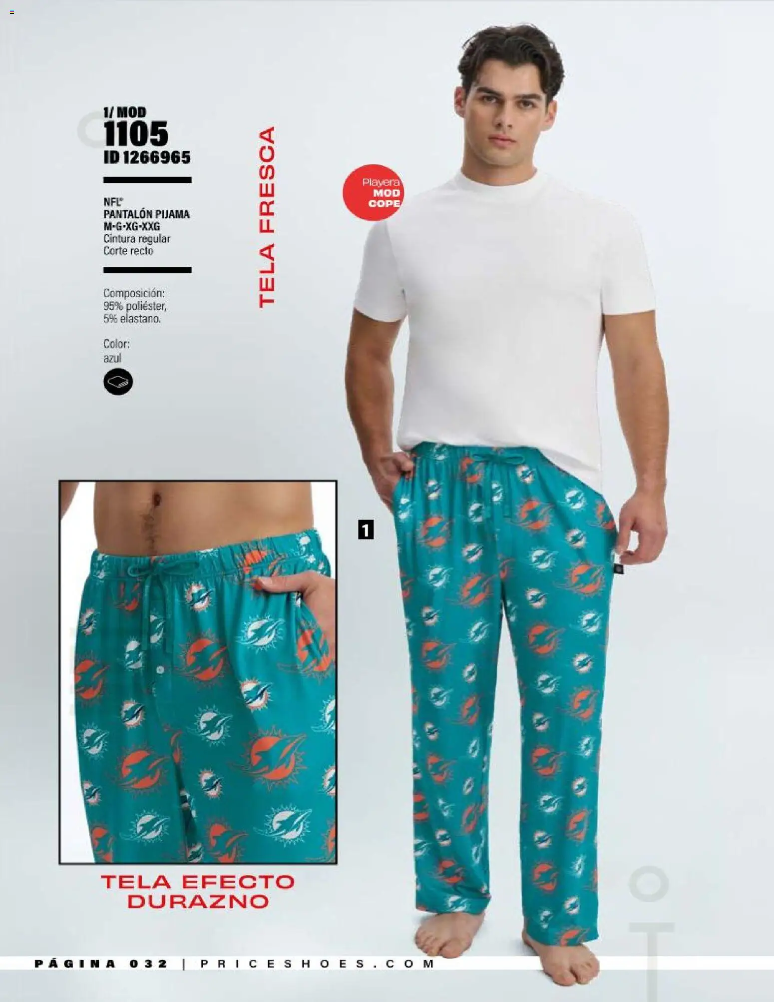 Vista previa las ofertas de la tienda Price Shoes - Price Shoes catálogo NFL desde el 01/09/2026 - Playera, Pijama, Durazno