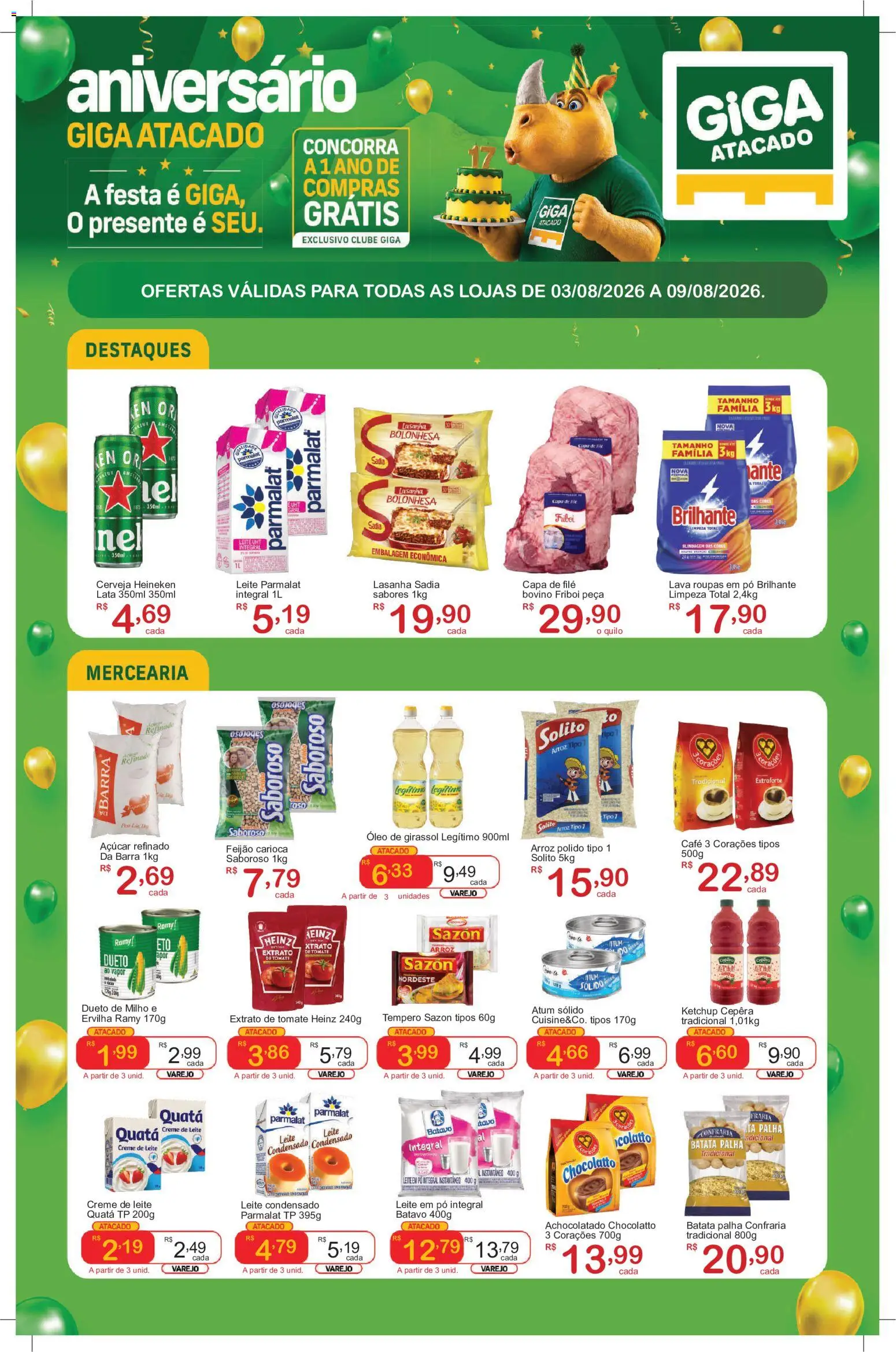 Pré-Visualização do folheto "GIGA Atacado ofertas Abastecedor" da loja GIGA Atacado válido a partir de 03/08/2026
