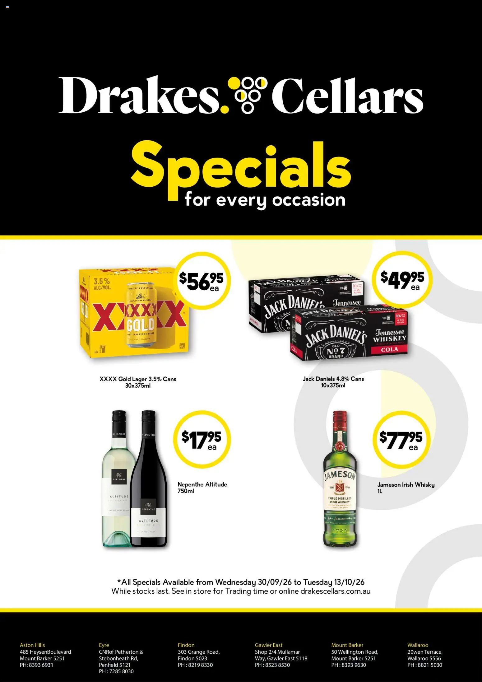 Preview of catalogue Drakes catalogue Cellars from shop Drakes valid 30/09/2026