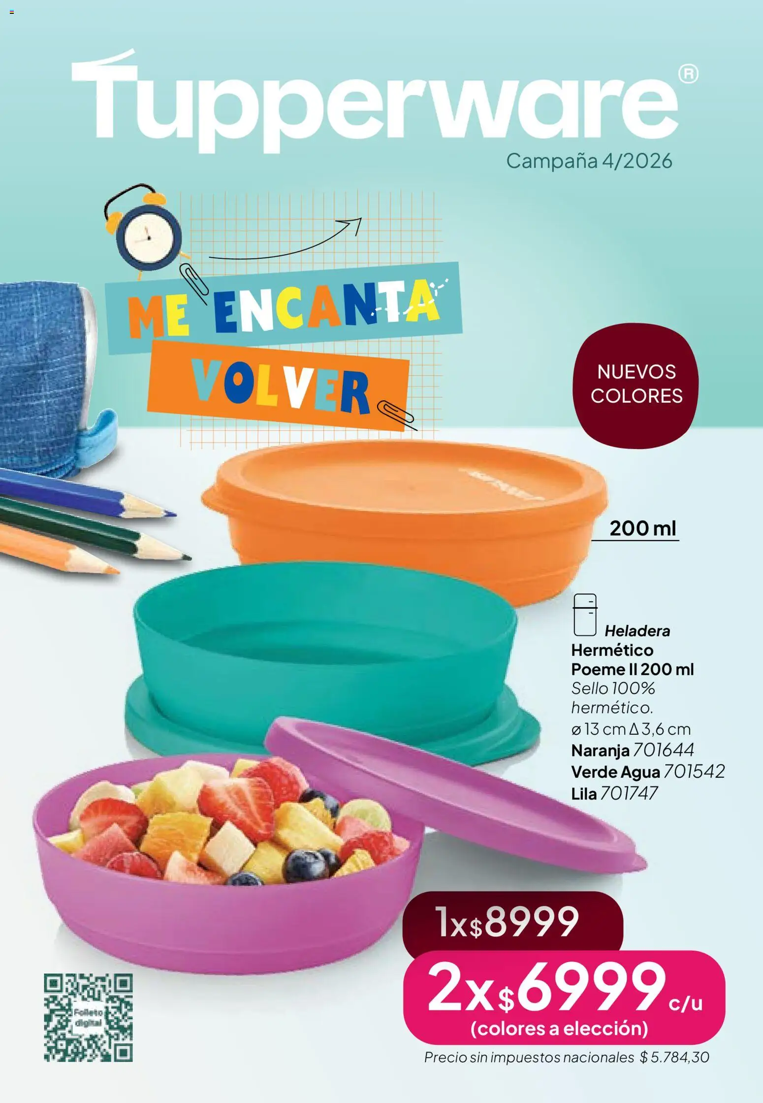 Vista previa del folleto de la tienda Tupperware válido desde el 26/02/2026 - Campana, Heladera, Agua