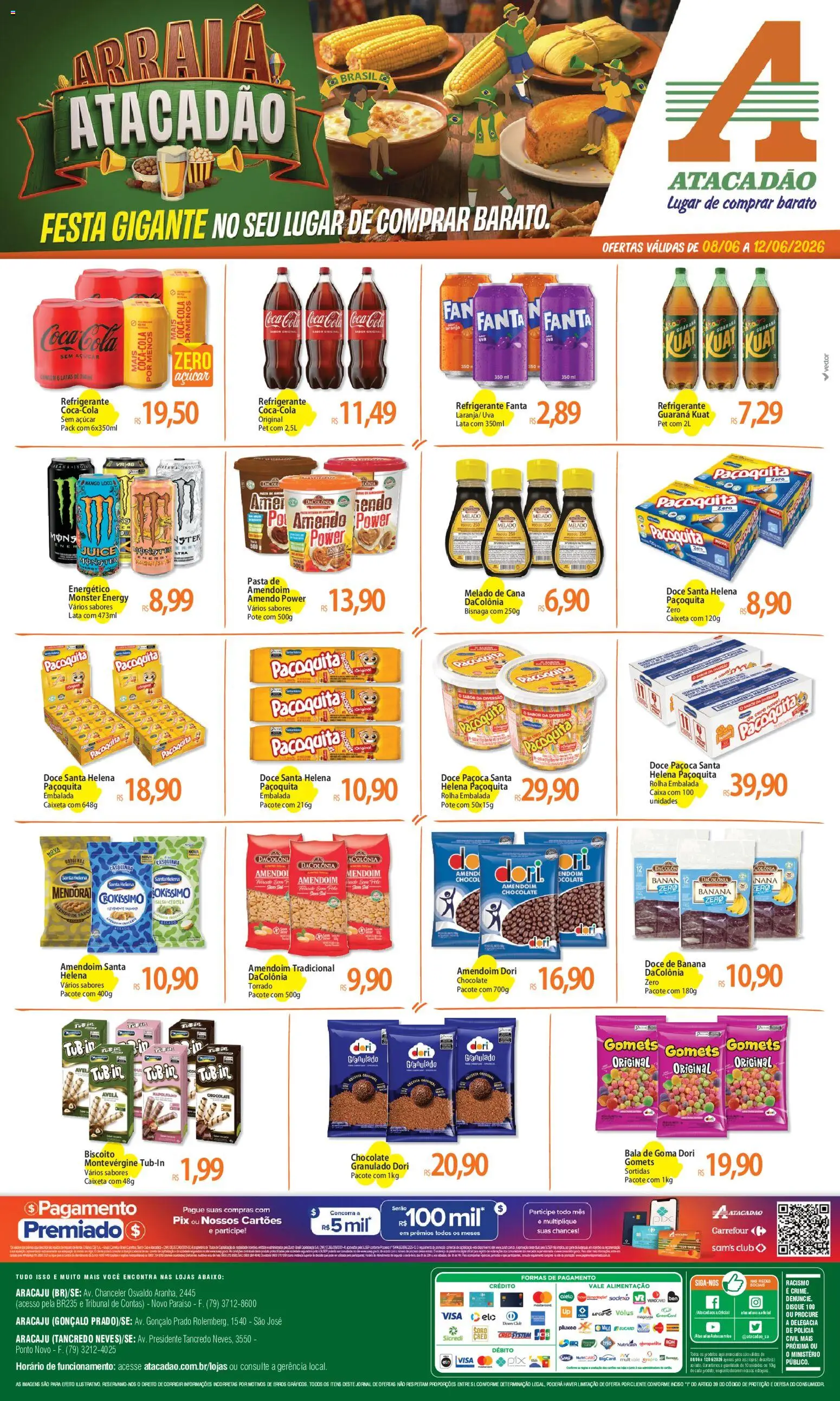 Pré-Visualização do folheto "Atacadão ofertas - SE" da loja Atacadão válido a partir de 08/06/2026
