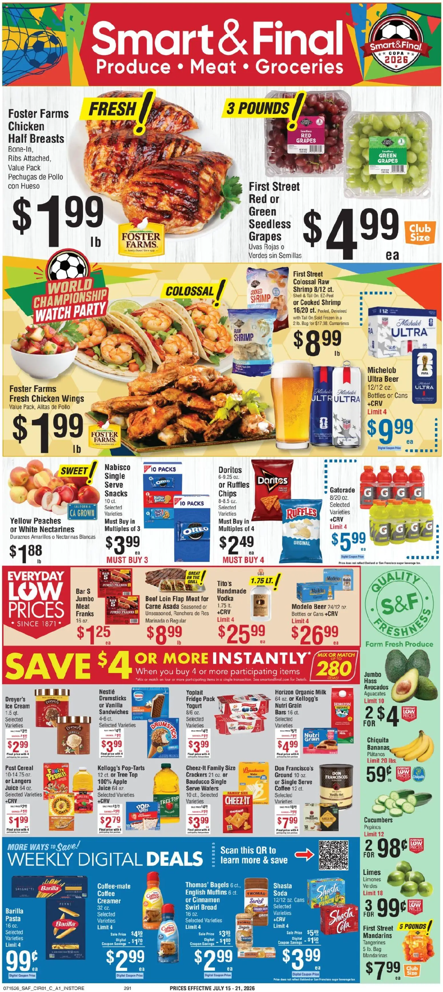 Ad Preview of Smart & Final Smart & Final Weekly Ad from 07/15/2026