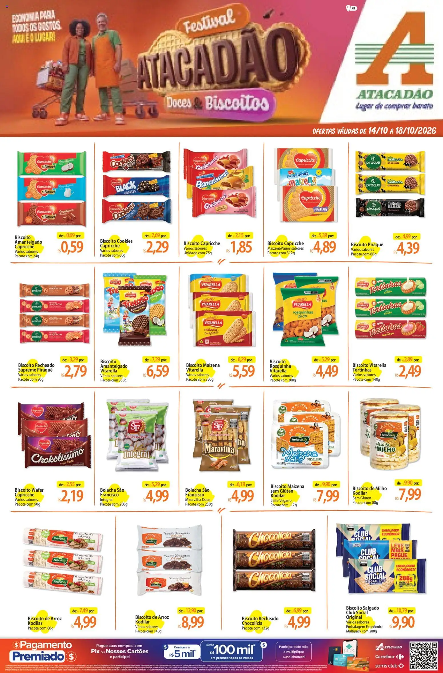 Pré-Visualização do folheto "Atacadão ofertas - PB" da loja Atacadão válido a partir de 14/10/2026