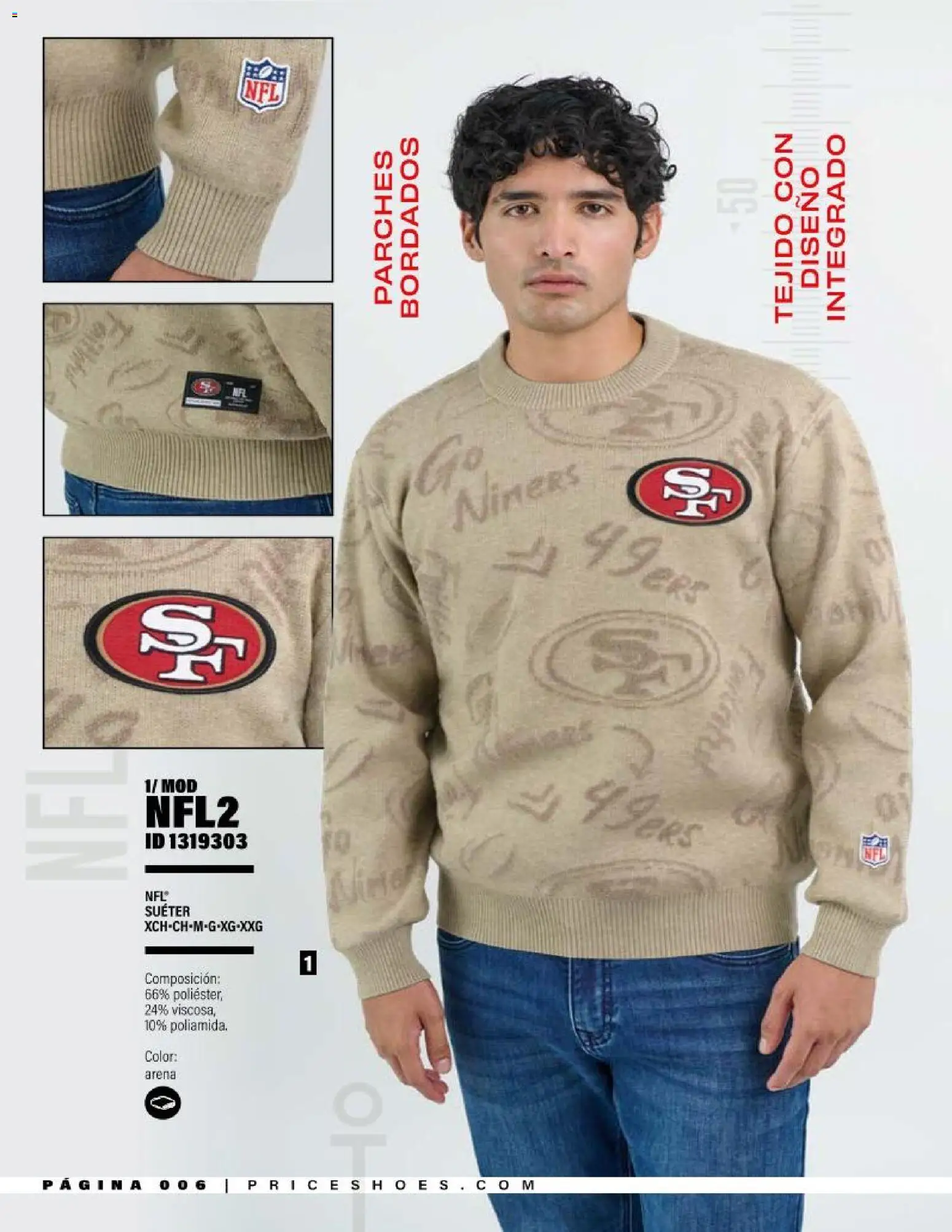 Vista previa las ofertas de la tienda Price Shoes - Price Shoes catálogo NFL desde el 01/09/2026 - Suéter