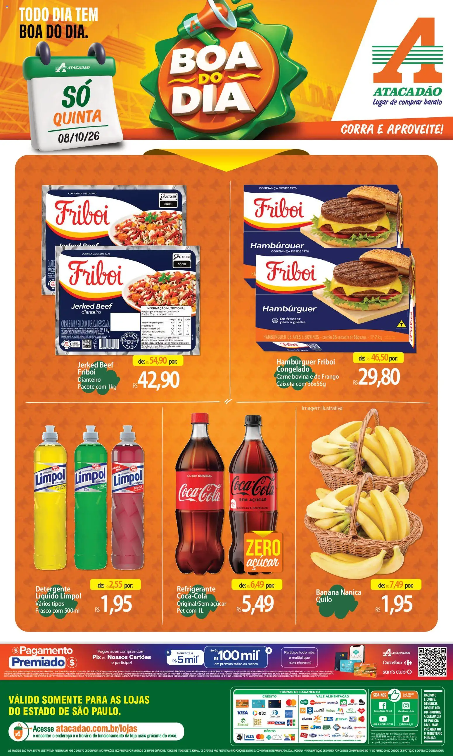 Pré-Visualização do folheto "Atacadão ofertas - SP" da loja Atacadão válido a partir de 08/10/2026