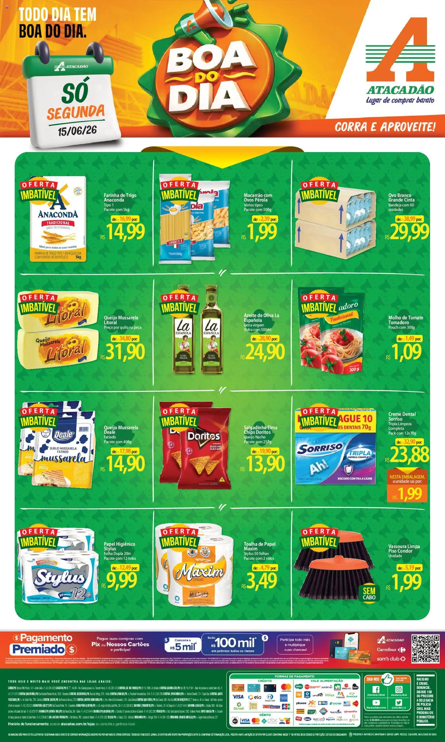 Pré-Visualização do folheto "Atacadão ofertas - PR" da loja Atacadão válido a partir de 15/06/2026