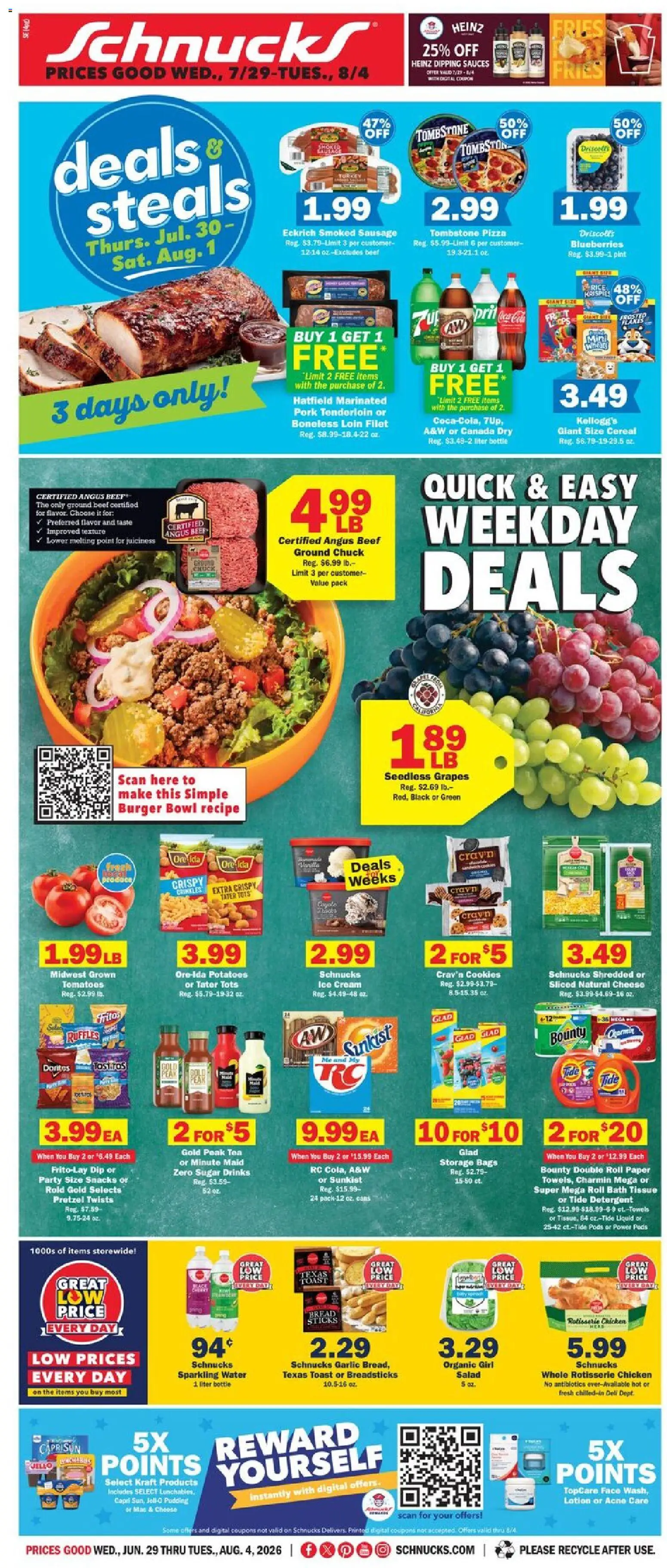 Ad Preview of Schnucks Schnucks Weekly Ad from 07/29/2026
