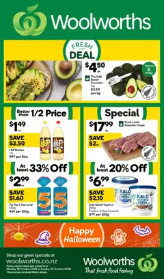 Preview of catalogue Woolworths South Island catalogue from shop Woolworths valid 19 Oct 2026