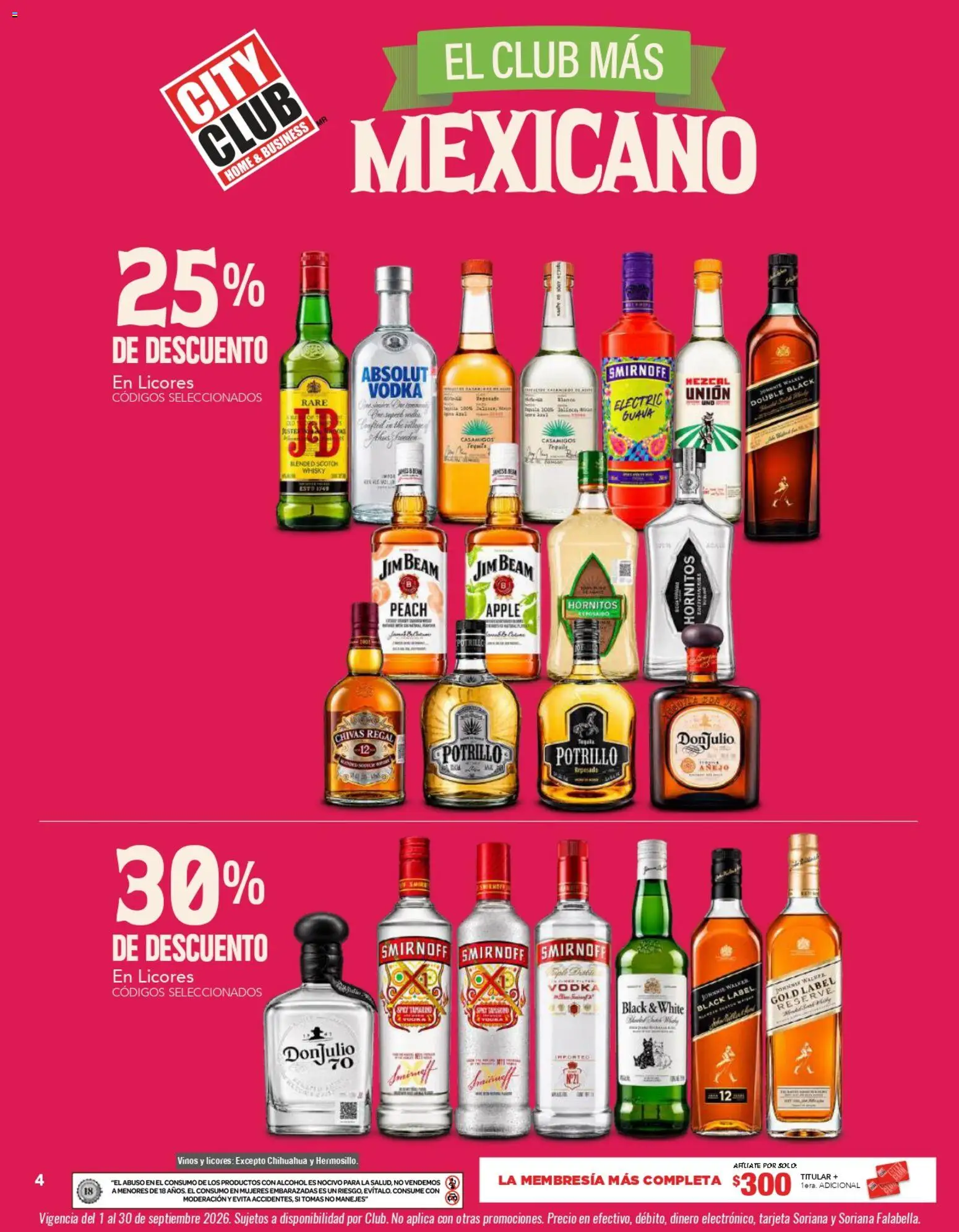 Vista previa las ofertas de la tienda City Club - City Club catálogo desde el 01/09/2026 