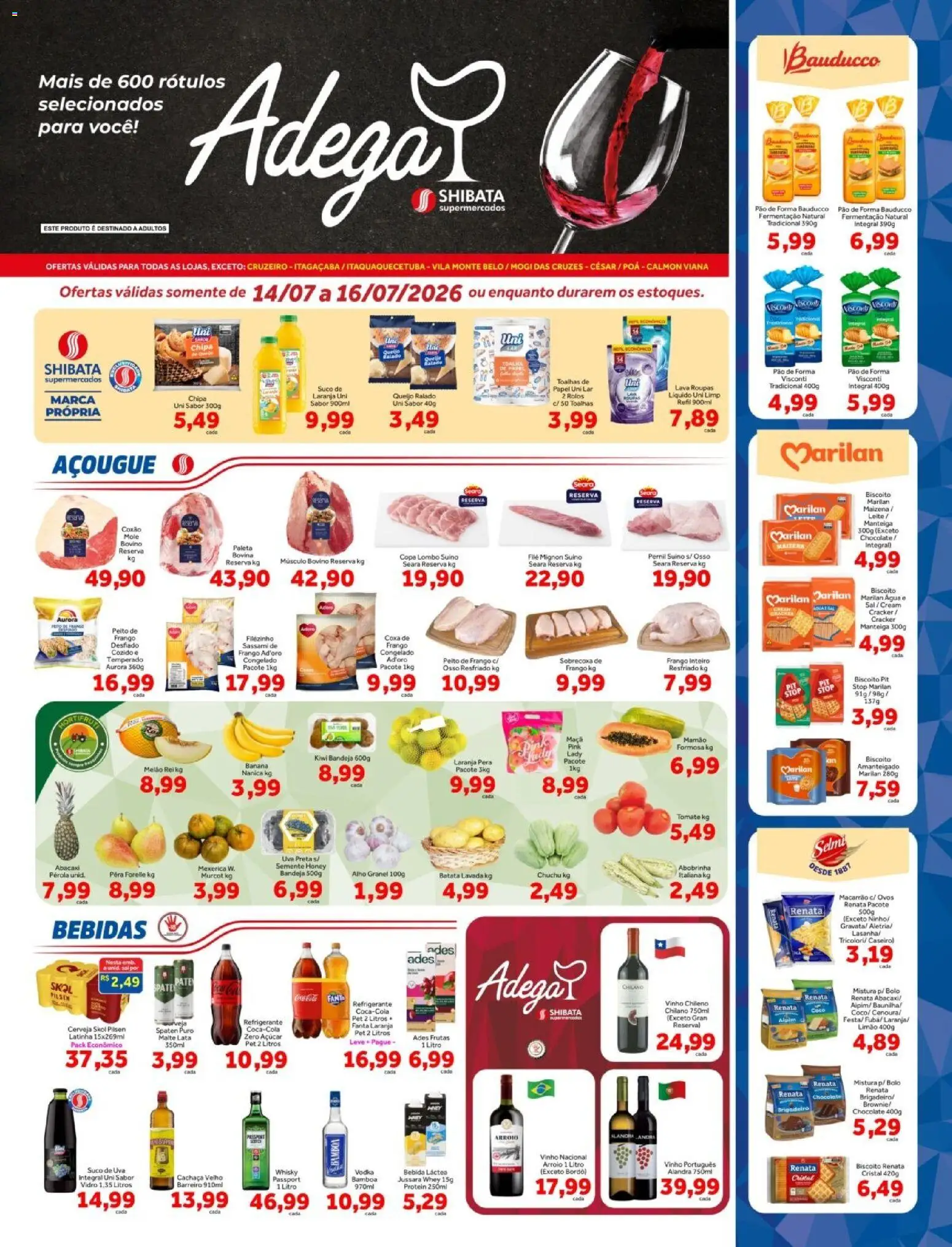 Pré-Visualização do folheto "Shibata - Ofertas da semana" da loja Shibata válido a partir de 14/07/2026