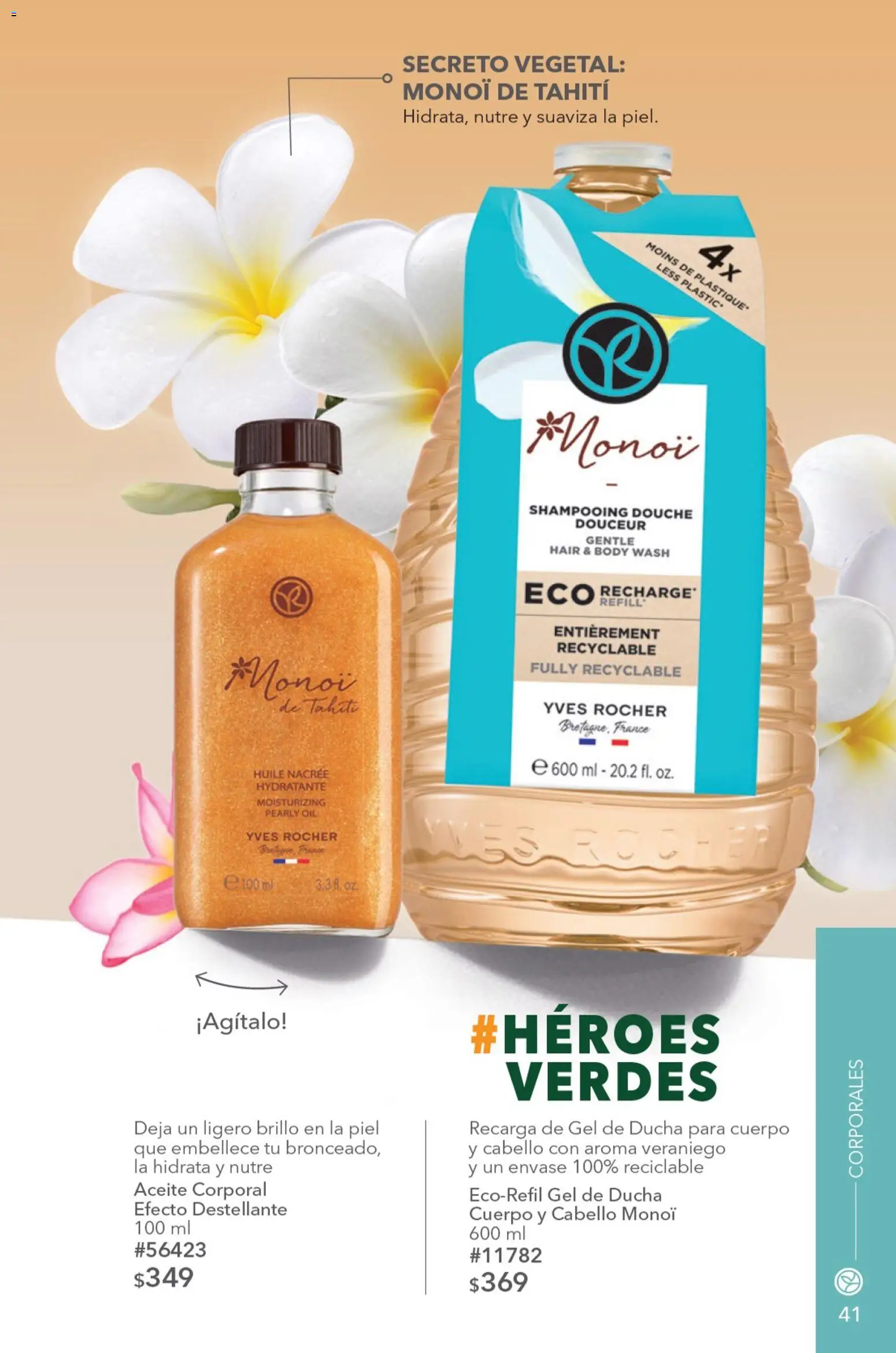 Vista previa las ofertas de la tienda Yves Rocher - Yves Rocher campaña 9 2026 desde el 23/06/2026 - Aceite, Body, Brillo, Aceite corporal, Gel de ducha