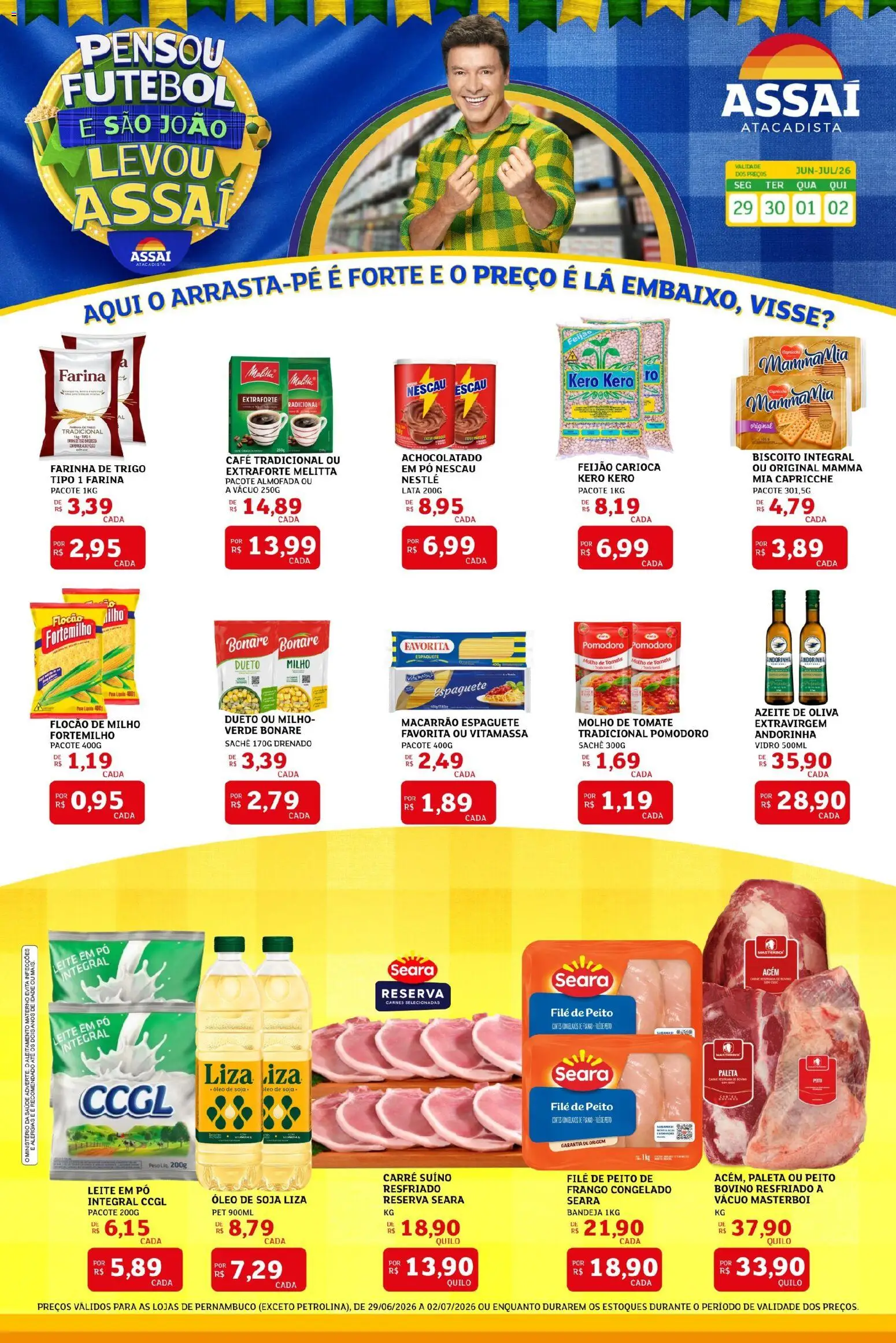 Pré-Visualização do folheto "Assaí Atacadista ofertas - PE" da loja Assaí Atacadista válido a partir de 29/06/2026