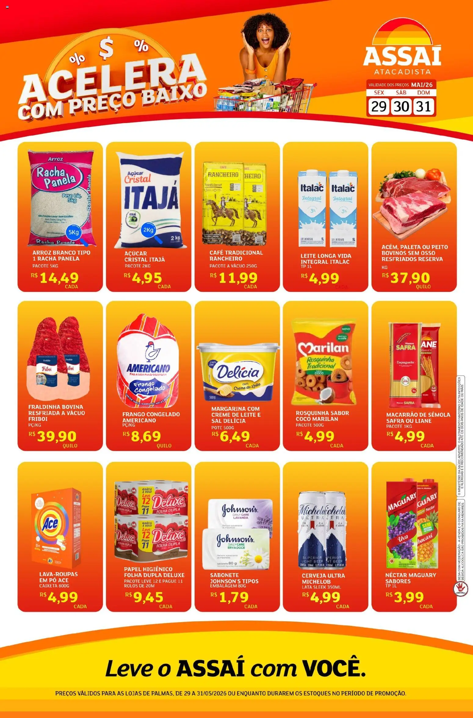 Pré-Visualização do folheto "Assaí Atacadista ofertas - TO" da loja Assaí Atacadista válido a partir de 29/05/2026