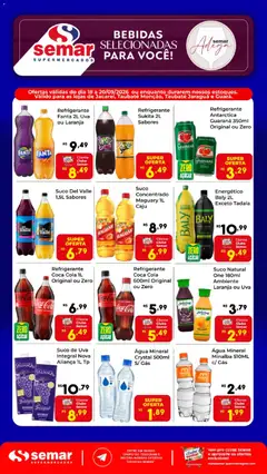 Pré-Visualização do folheto "Semar Supermercado ofertas Bebidas" da loja Semar Supermercado válido a partir de 18/09/2026