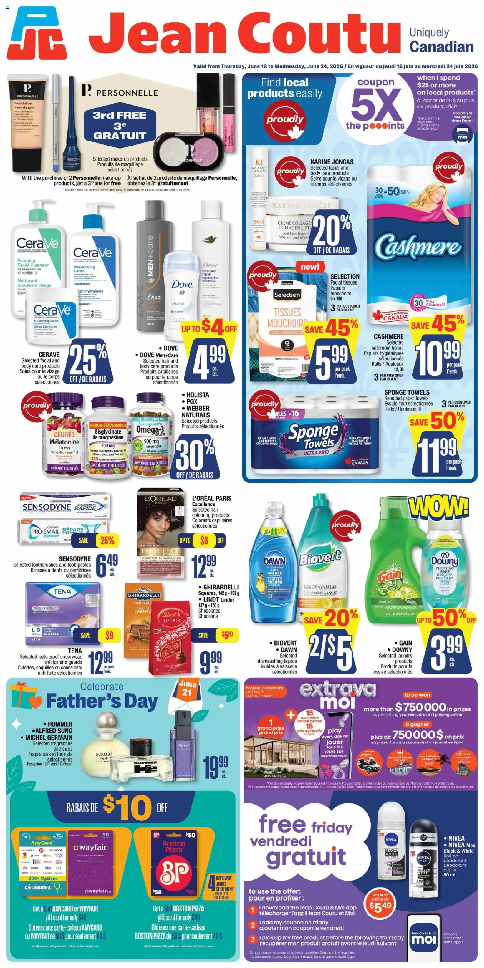 Preview of leaflet Jean Coutu weekly flyer from shop Jean Coutu is valid from Jun 18, 2026