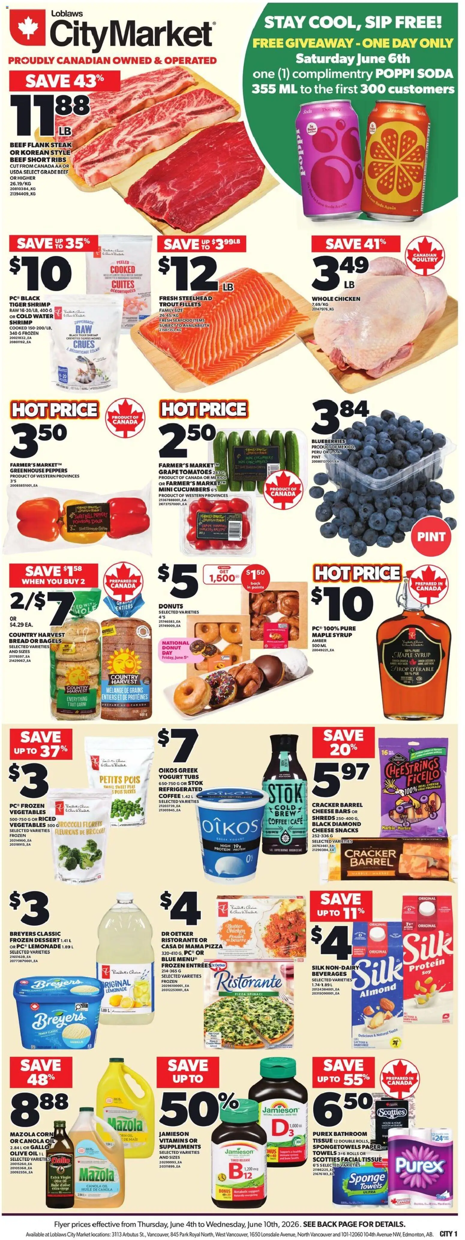 Preview of leaflet Loblaws flyer - AB from shop Loblaws is valid from Jun 04, 2026
