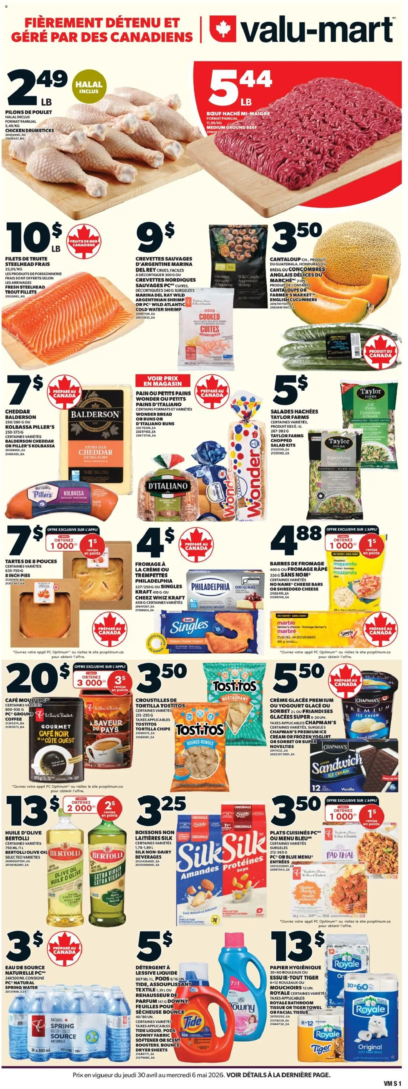 Preview of leaflet Valu Mart circulaire from shop Valu Mart is valid from Apr 30, 2026