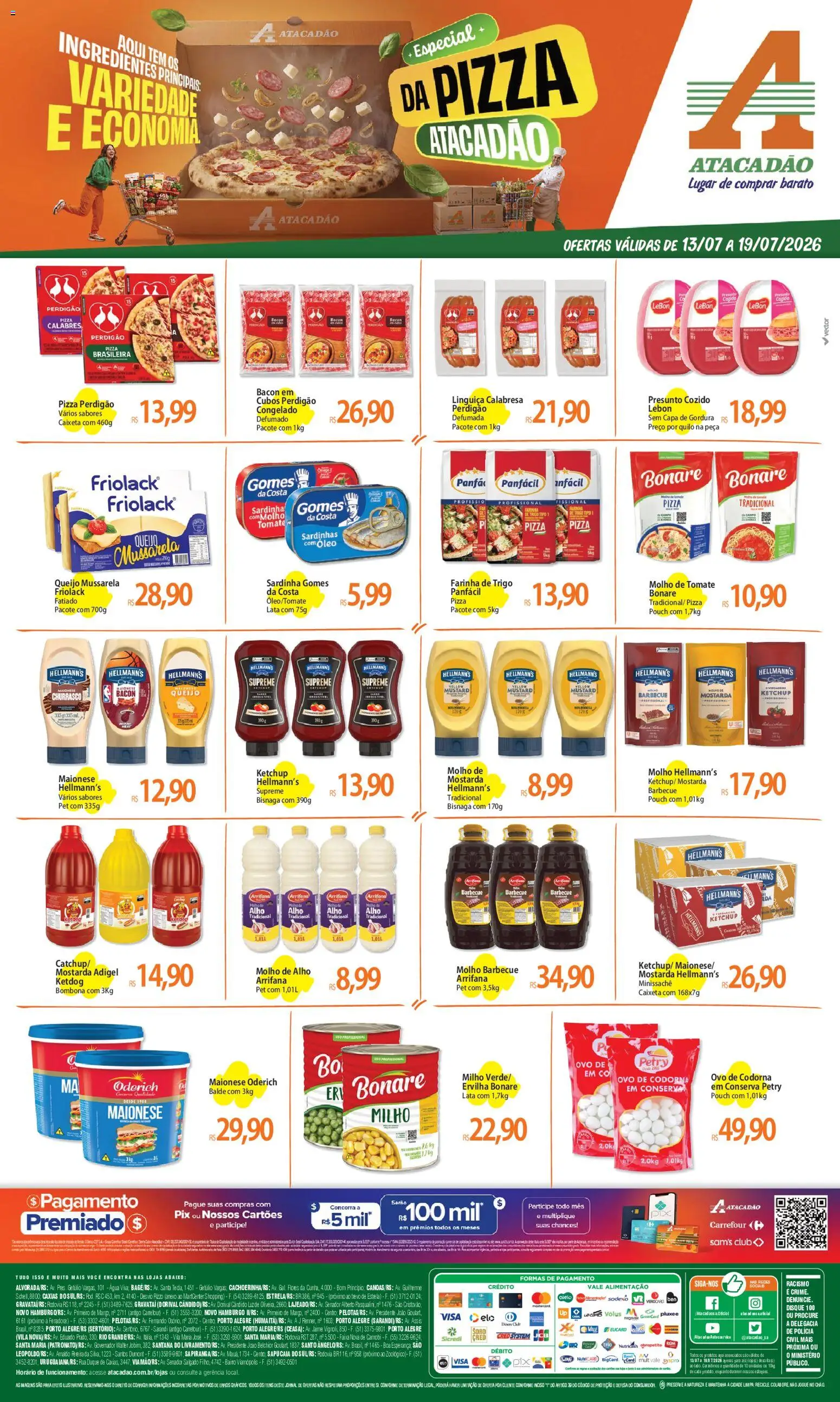 Pré-Visualização do folheto "Atacadão ofertas - RS" da loja Atacadão válido a partir de 13/07/2026