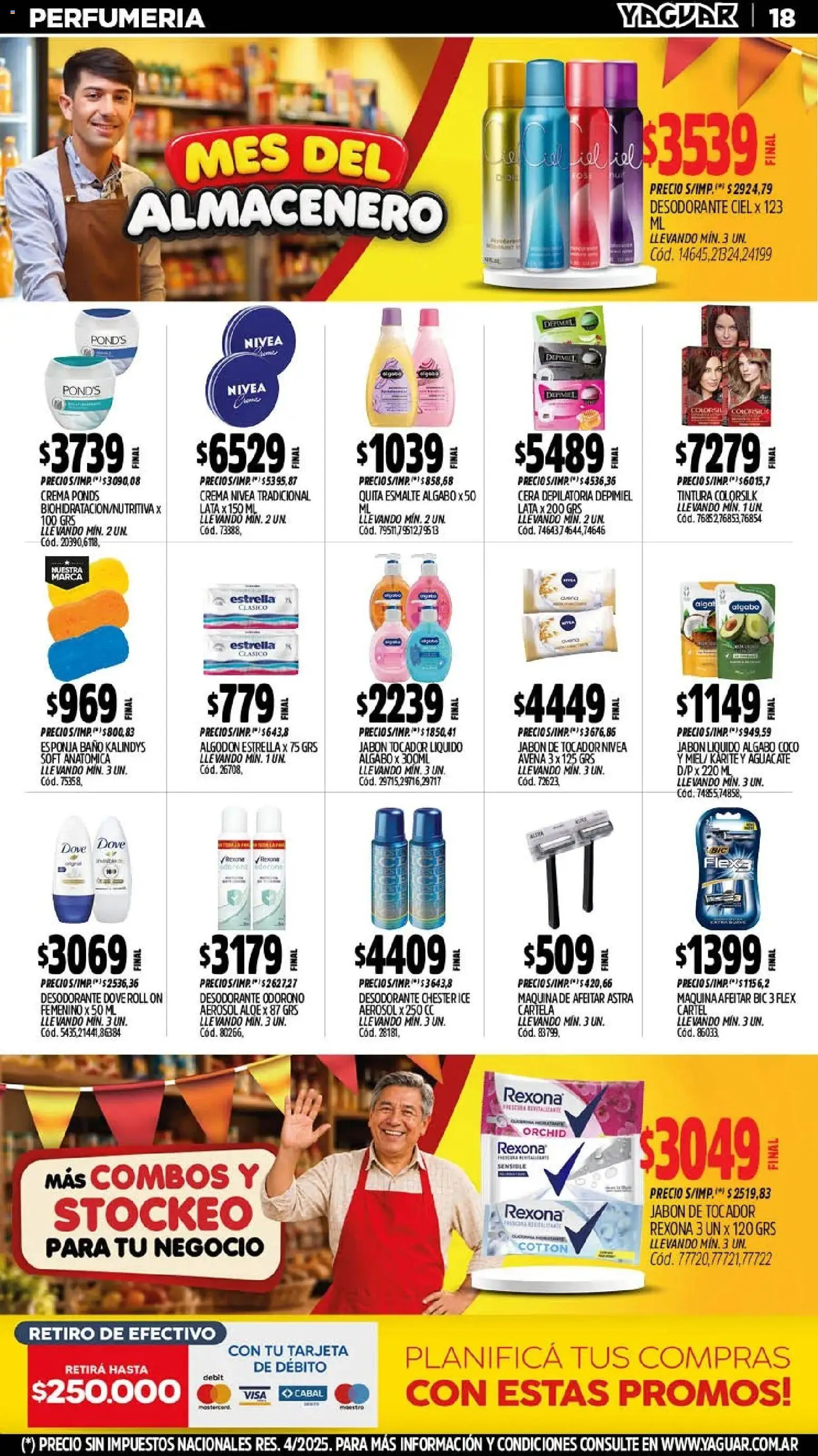 Vista previa del folleto de la tienda Yaguar válido desde el 28/09/2026 - Coco, Baño, Avena, Algodón, Desodorante, Jabón líquido, Tintura, Cera
