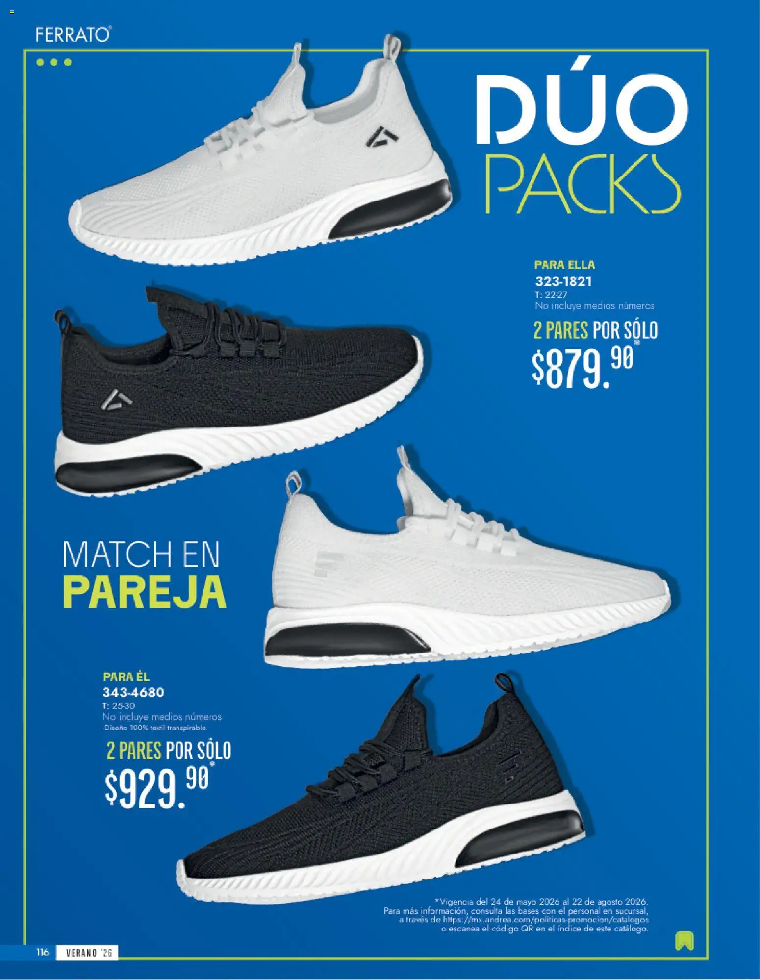 Vista previa las ofertas de la tienda Andrea - Andrea catálogo Calzado Caballero desde el 24/05/2026 