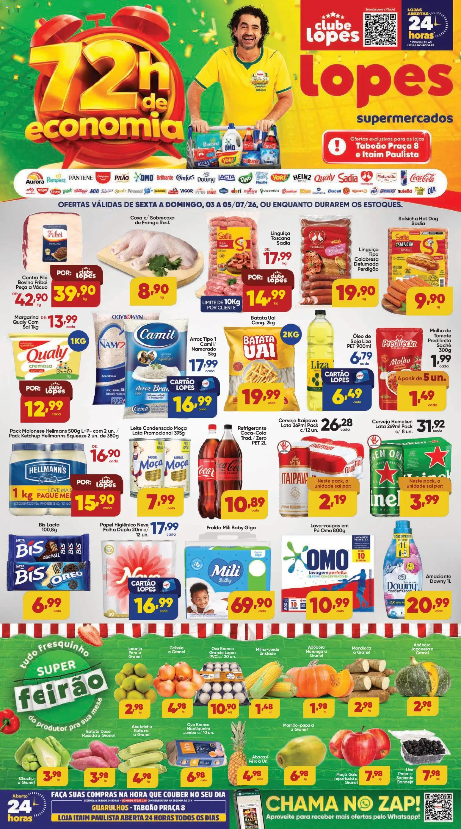Pré-Visualização do folheto "Lopes Supermercados - Ofertas da semana" da loja Lopes Supermercados válido a partir de 03/07/2026