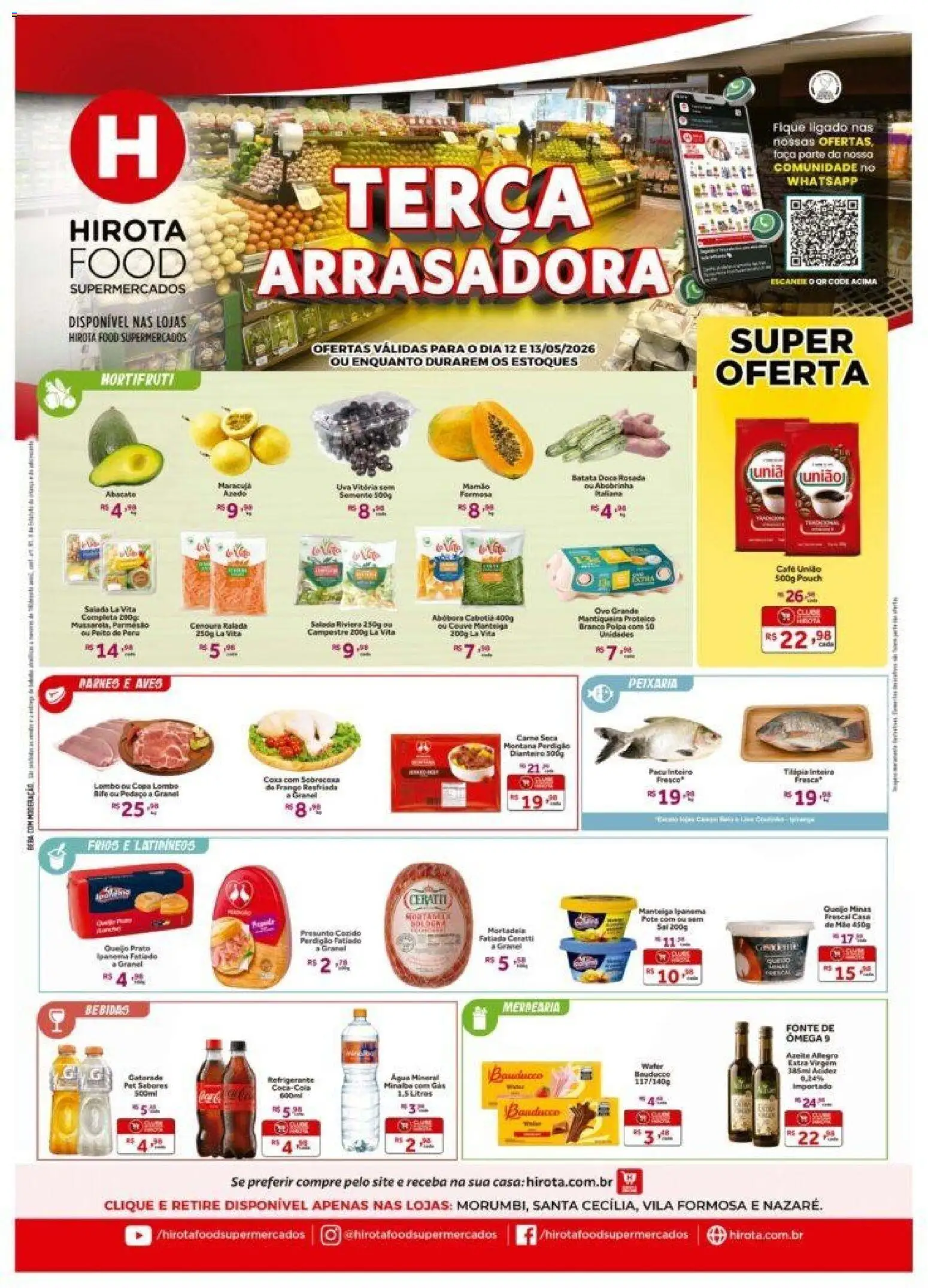 Pré-Visualização do folheto "Hirota Food ofertas Terça Arrasadora" da loja Hirota Food válido a partir de 12/05/2026