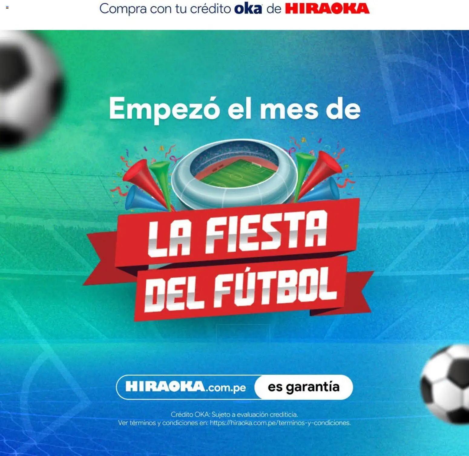 Vista previa de Catálogo Hiraoka - La Fiesta Del Fútbol de la tienda Hiraoka válido desde 01/06/2026