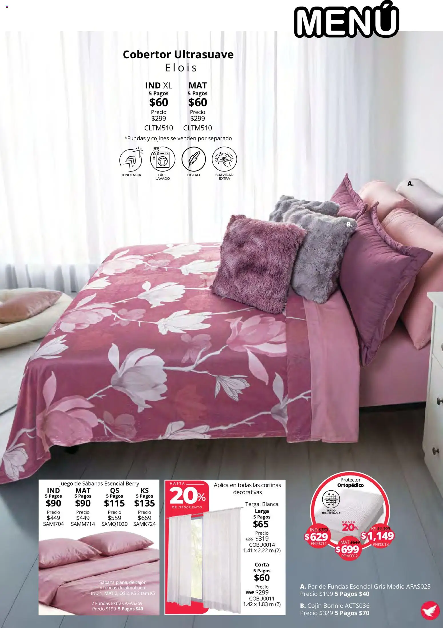 Vista previa las ofertas de la tienda Colchas Concord - Colchas Concord catálogo Colección Cobertor Calor de Hogar desde el 15/10/2026 