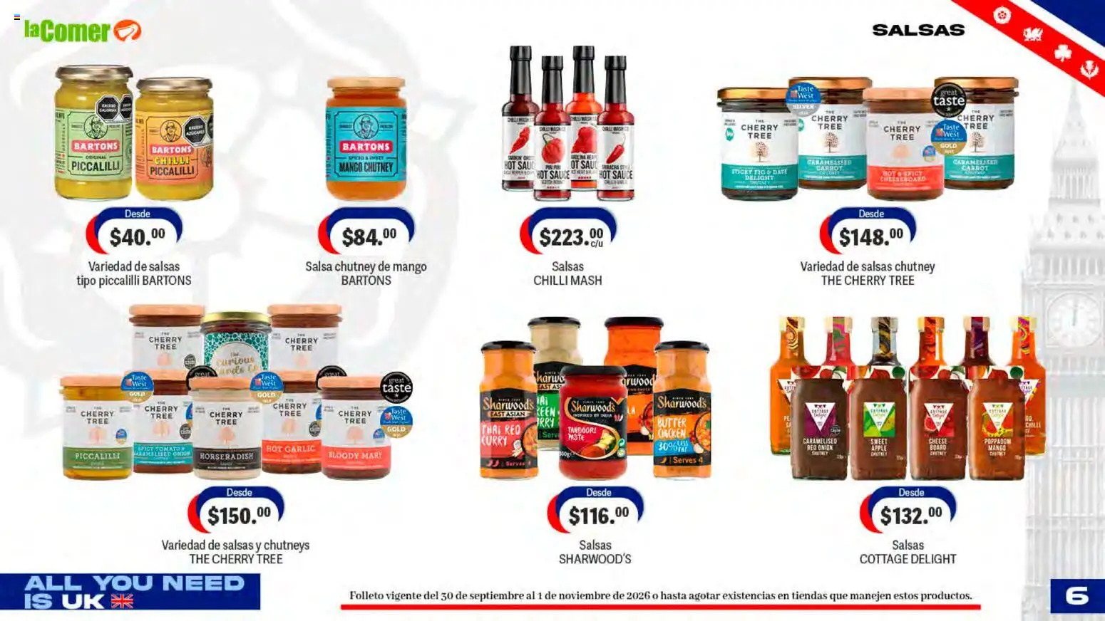 Vista previa las ofertas de la tienda La Comer - La Comer folleto desde el 30/09/2026 - Mango, Salsas