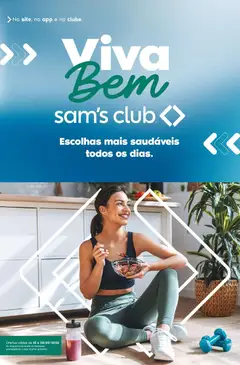 Pré-Visualização do folheto "Sam's Club ofertas Viva Bem" da loja Sam's Club válido a partir de 15/09/2026