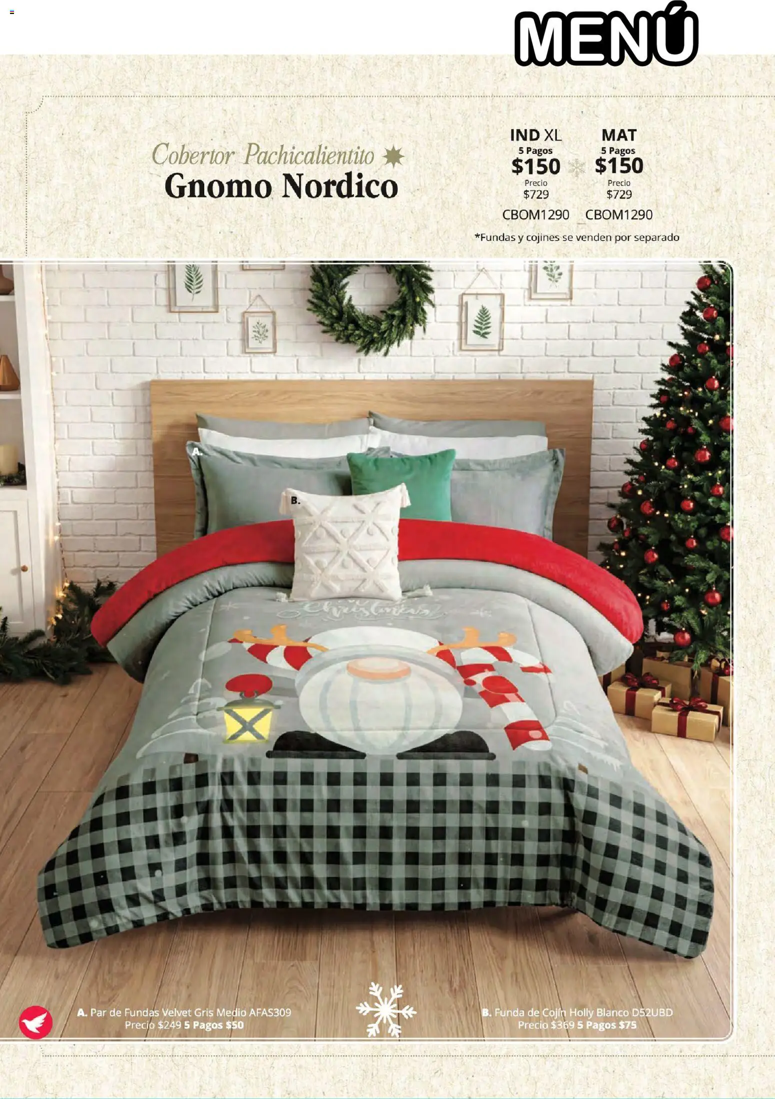 Vista previa las ofertas de la tienda Colchas Concord - Colchas Concord catálogo Colección Navideña desde el 01/08/2026 