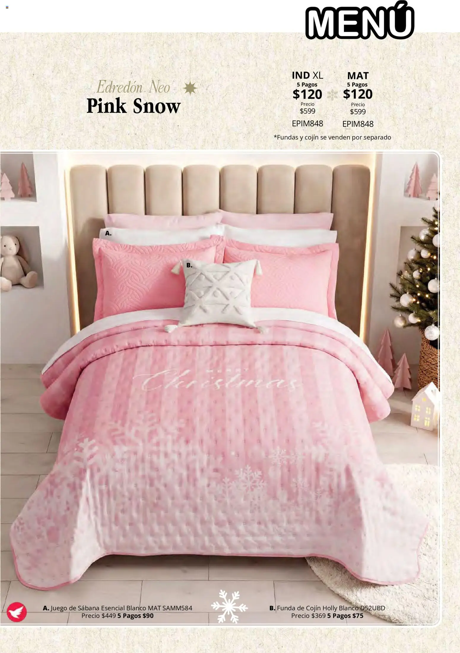 Vista previa las ofertas de la tienda Colchas Concord - Colchas Concord catálogo Colección Navideña desde el 01/08/2026 - Funda, Cobertor
