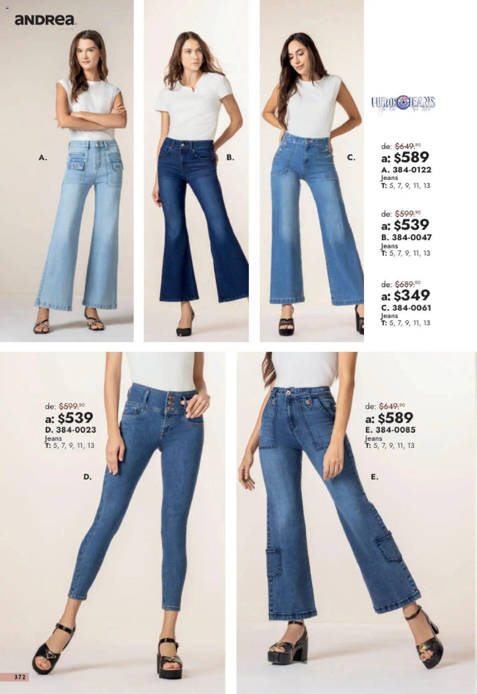 Vista previa las ofertas de la tienda Andrea - Andrea catálogo Outlet desde el 26/07/2026 