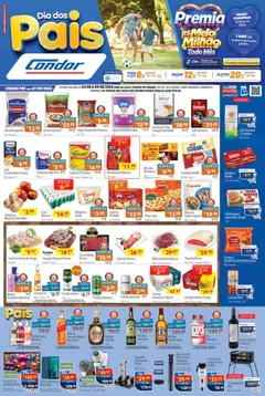 Pré-Visualização do folheto "Supermercados Condor ofertas Dia dos Pais" da loja Supermercados Condor válido a partir de 03/08/2026
