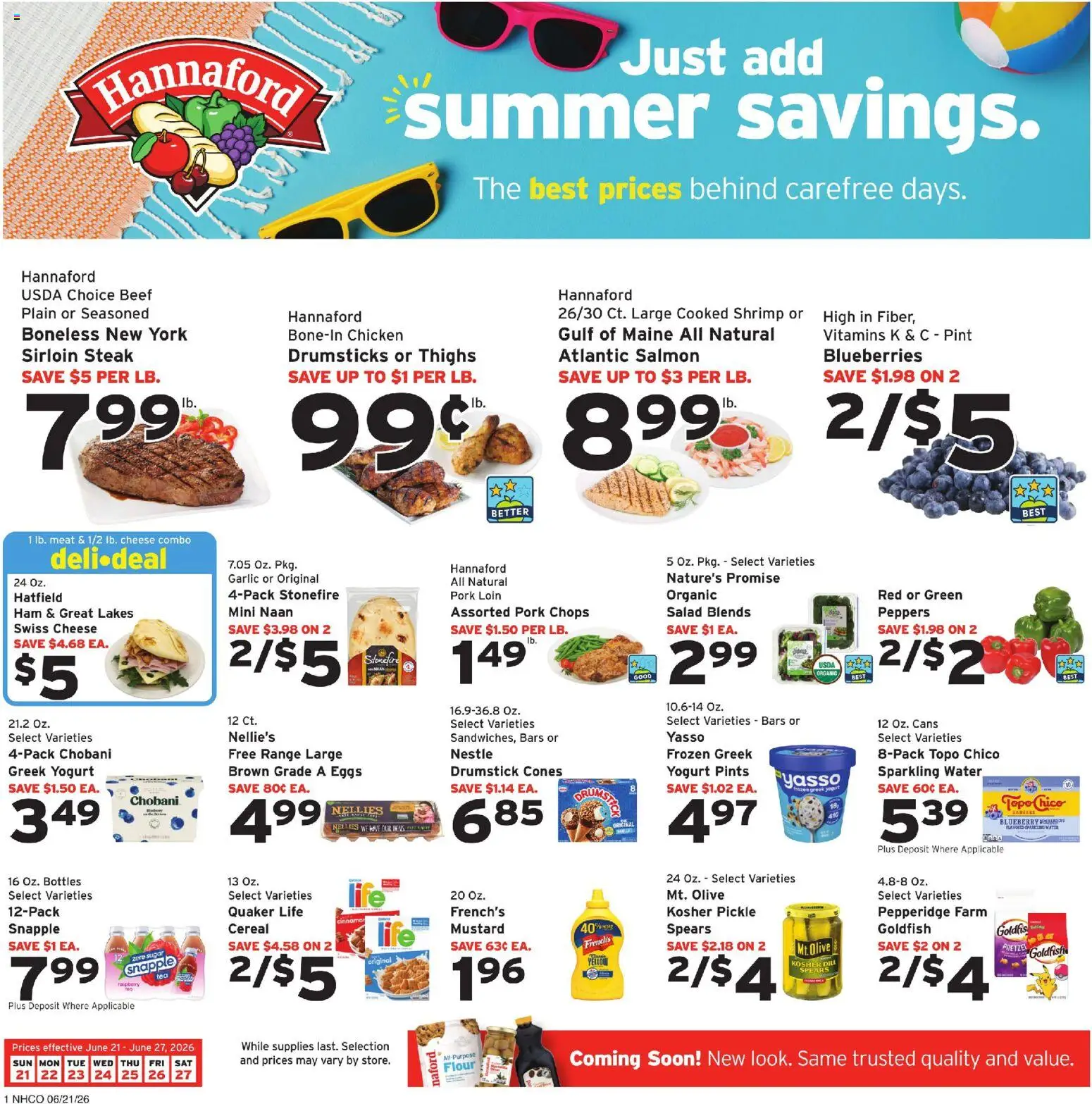 Ad Preview of Hannaford Hannaford Weekly Ad from 06/21/2026