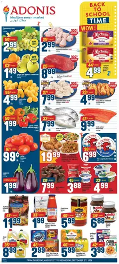 Un aperçu du dépliant Adonis weekly flyer du magasin Adonis est valide à partir 27 août 2026