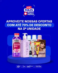 Pré-Visualização do folheto "Pague Menos ofertas até 70% de desconto" da loja Pague Menos válido a partir de 10/08/2026