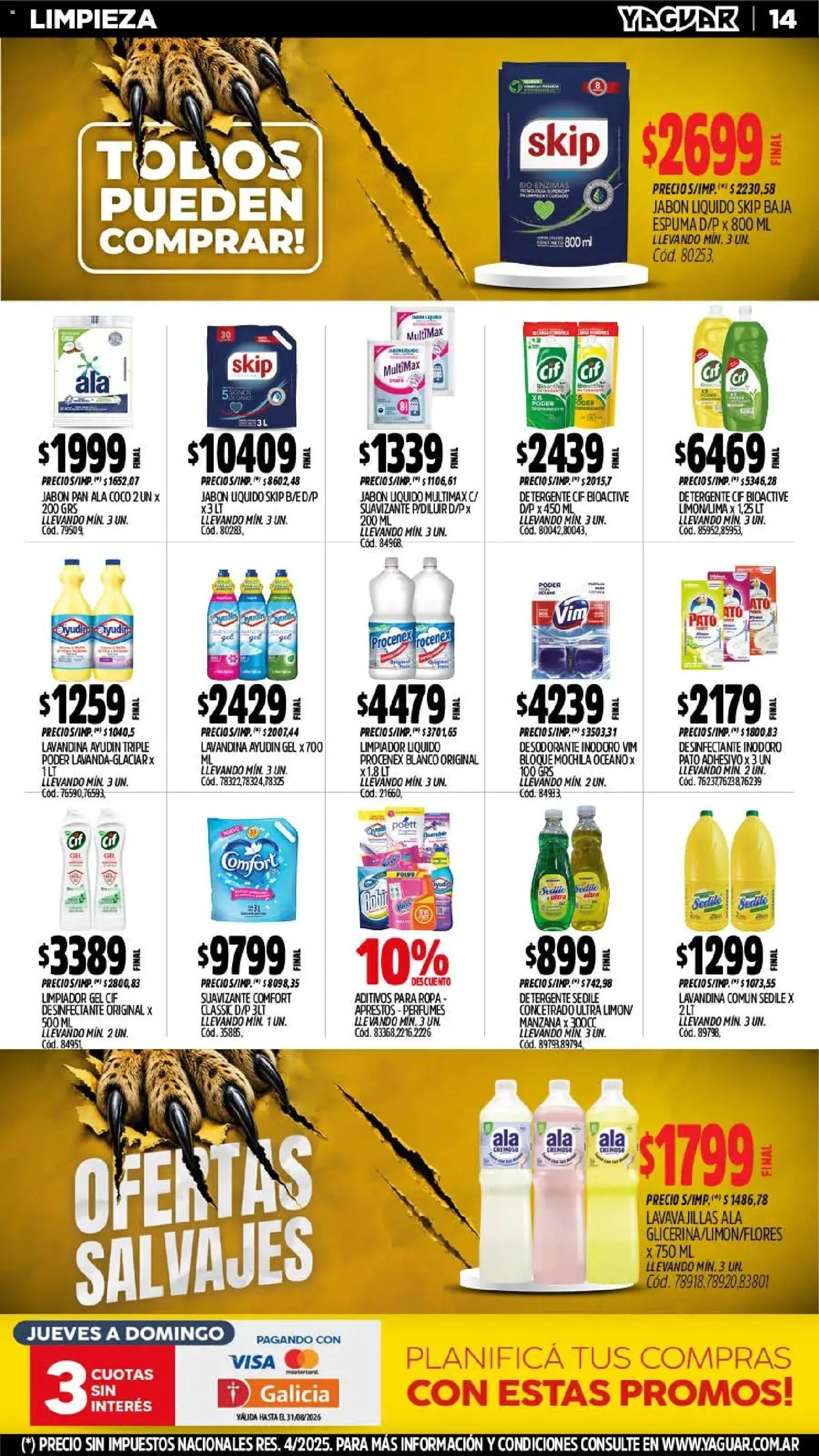 Vista previa del folleto de la tienda Yaguar válido desde el 10/08/2026 