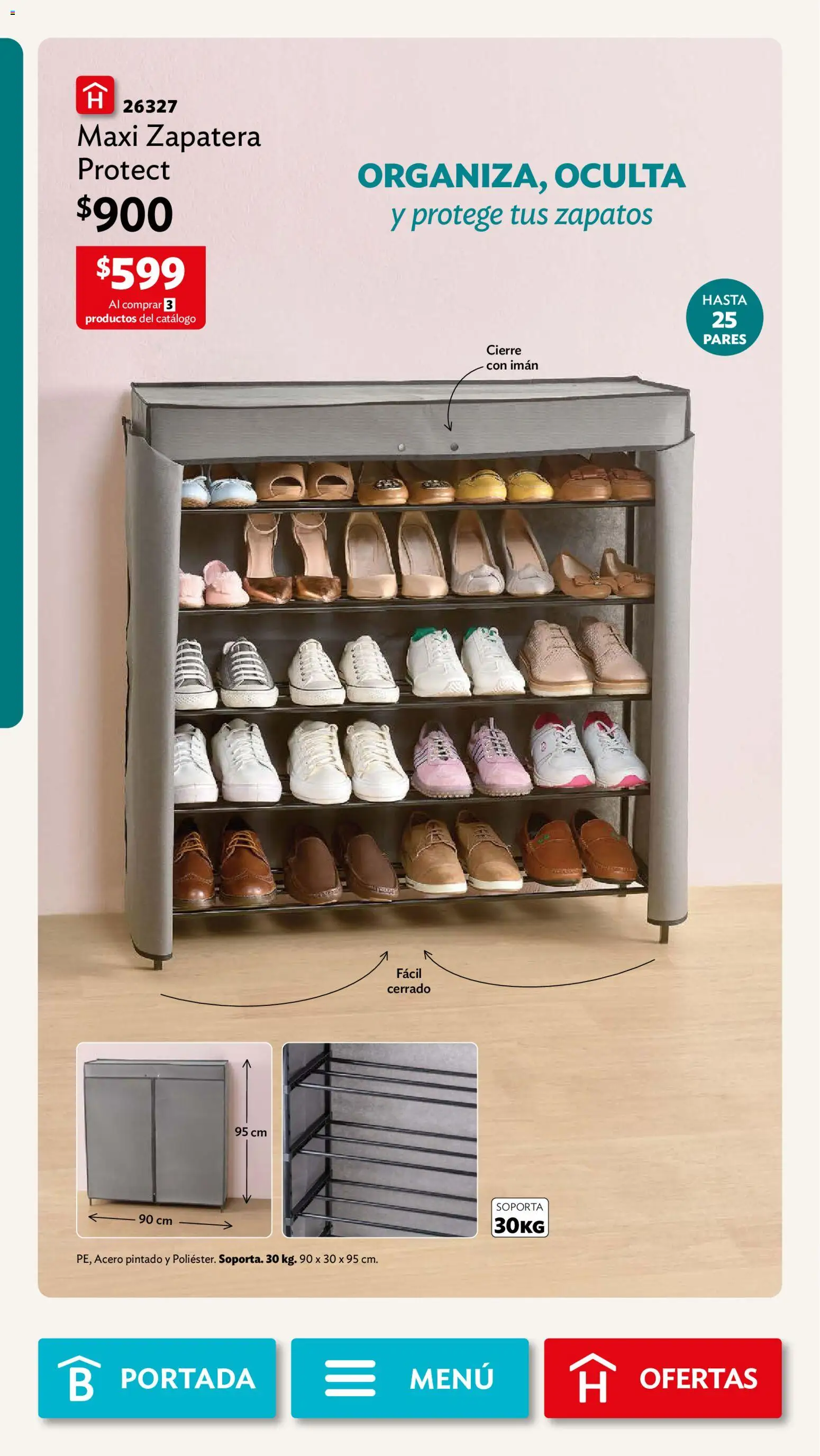 Vista previa las ofertas de la tienda Betterware - Betterware campaña 10 2026 desde el 28/09/2026 - Zapatos, Imán