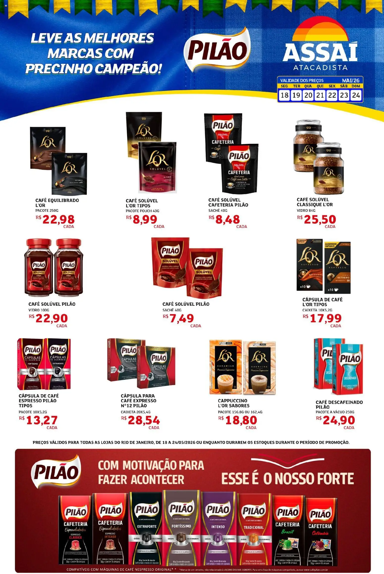 Pré-Visualização do folheto "Assaí Atacadista ofertas - RJ" da loja Assaí Atacadista válido a partir de 18/05/2026