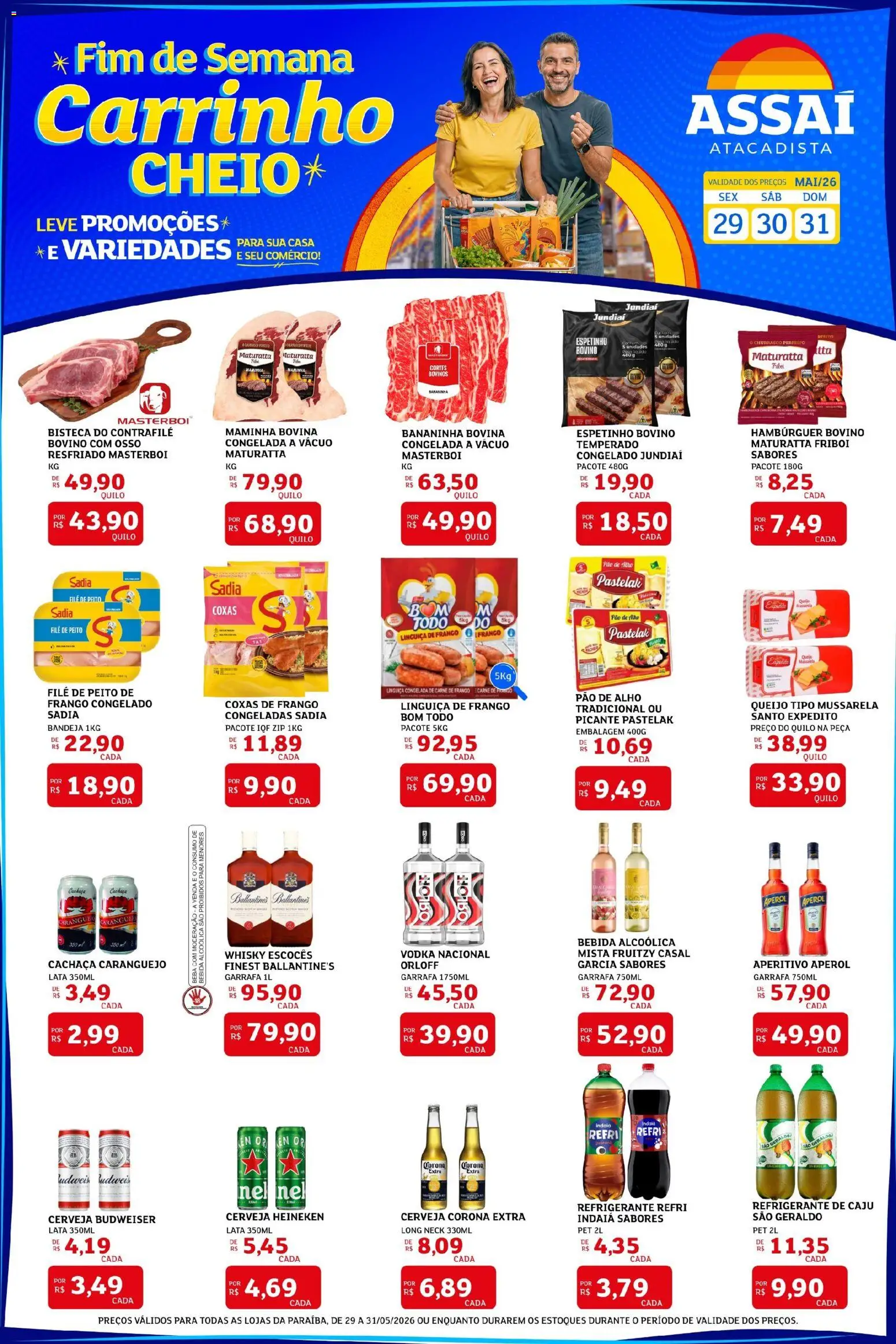 Pré-Visualização do folheto "Assaí Atacadista ofertas - PB" da loja Assaí Atacadista válido a partir de 29/05/2026