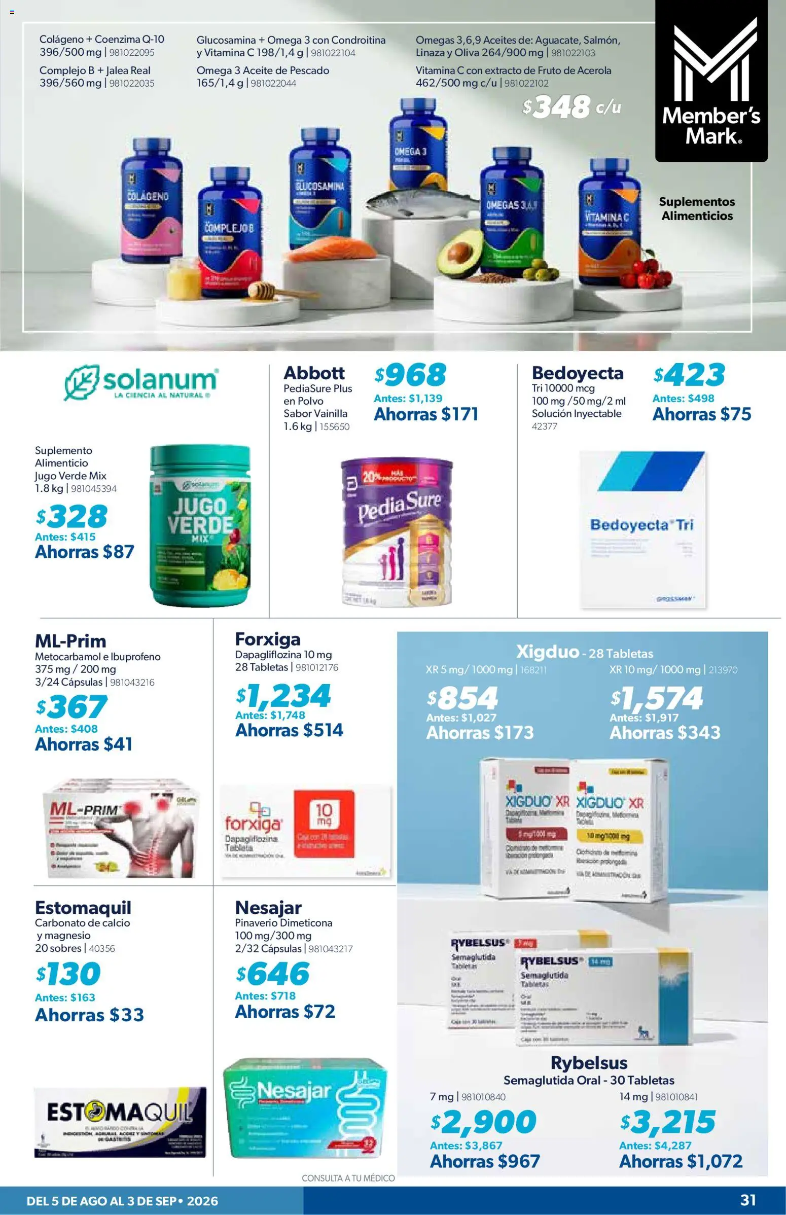 Vista previa las ofertas de la tienda Sam's Club - Sam's Club catálogo desde el 05/08/2026 